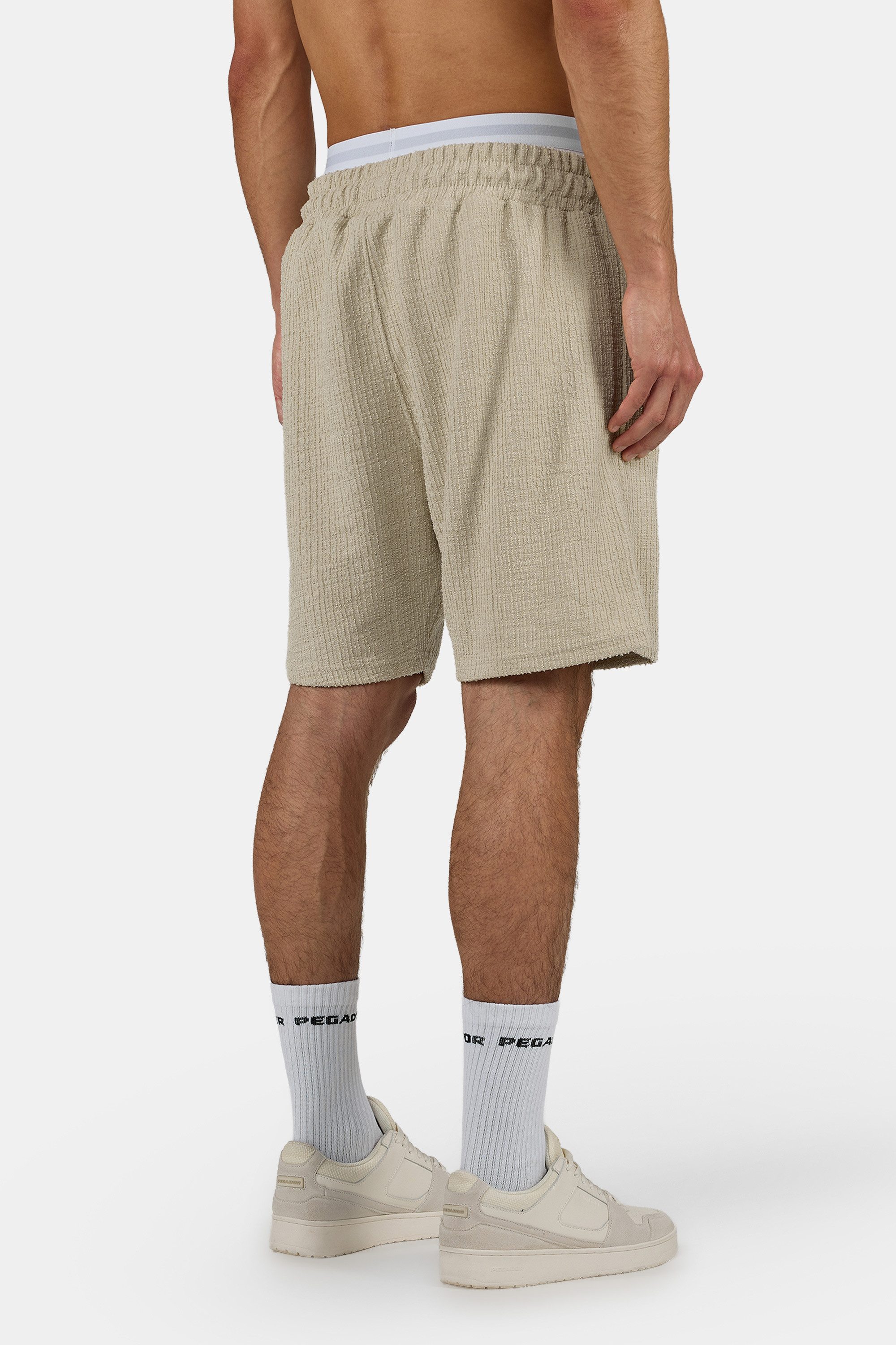 PEGADOR Shorts Libco Structured Knit Shorts Materialmix, regular fit