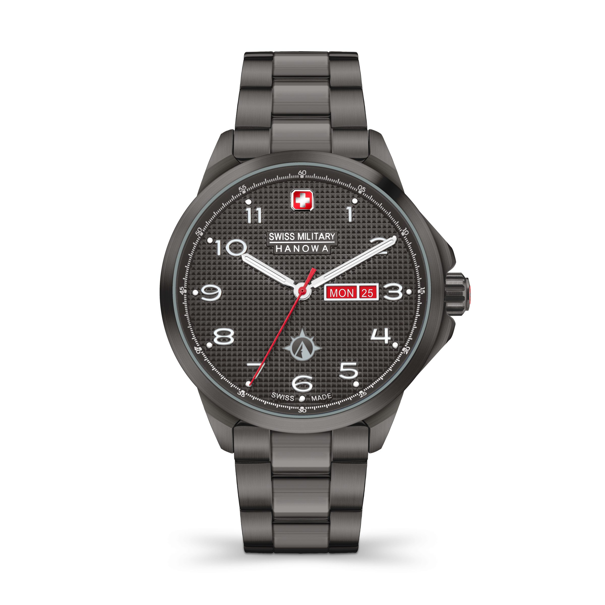 Swiss Military Hanowa Quarzuhr Puma SMWGH2100341, Armbanduhr, Herrenuhr, Swiss Made, Edelstahlarmband, analog, Tag