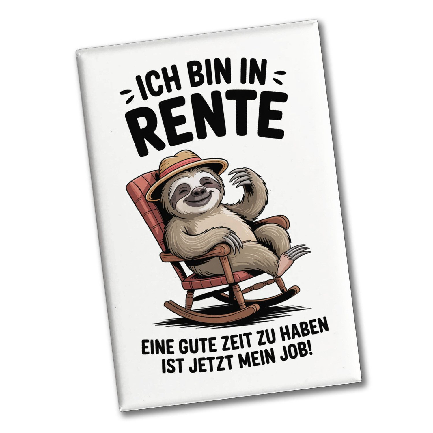 speecheese Magnet Faultier Ruhestand Souvenir Souvenir Magnet für Rentner von speecheese