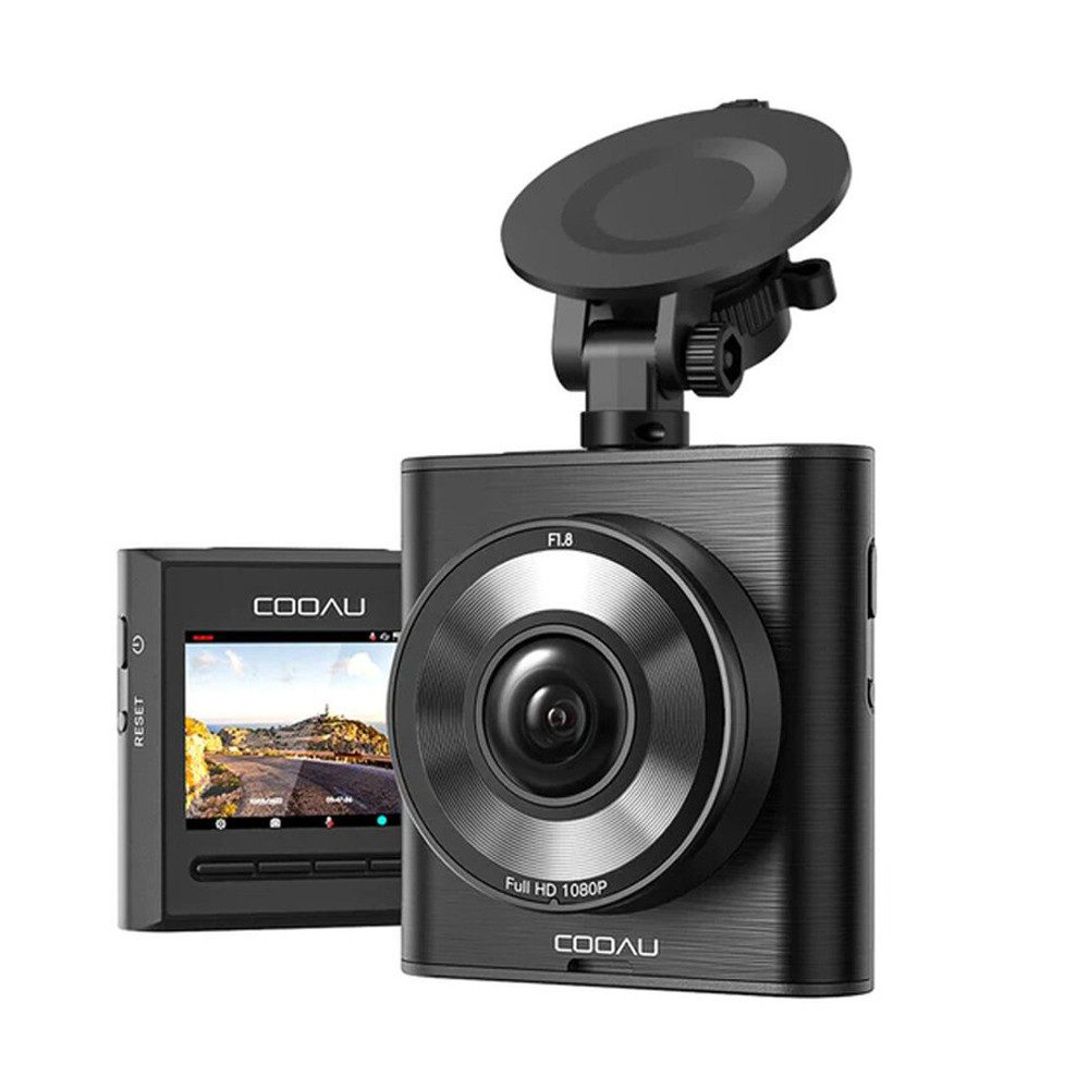 COOAU Mini Dashcam autokamera Vorne mit 2-Zoll-IPS-Bildschirm für Autos FHD Dashcam (WLAN (Wi-Fi), Auflösung 1920x1080P, Große Blende F1,8, Loop-Aufnahme, G-Sensor, Schleifenaufzeichnung, Parkmonitor,Eingebautes WLAN)