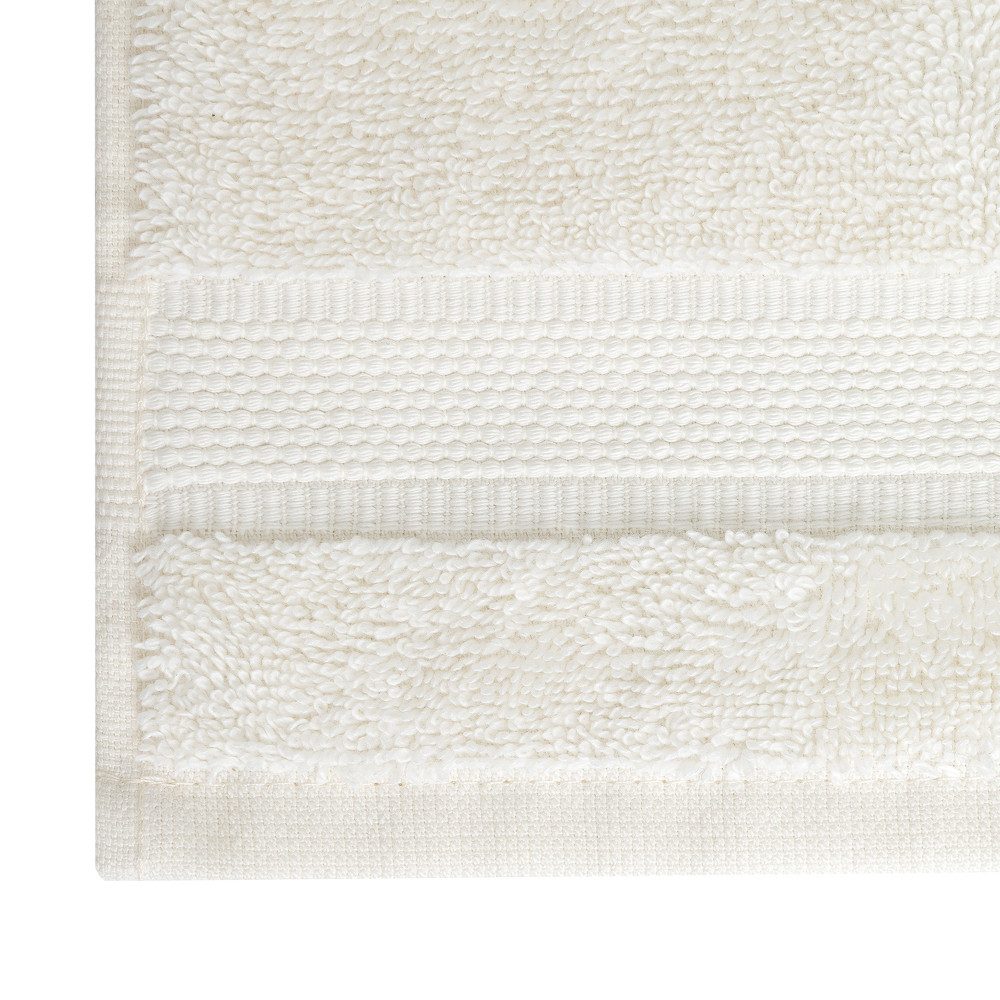 Wolkenfeld Handtuch Set Premium Low-Twist Baumwolle 550 g/m² – 8-teilig mit Waschlappen, Frottier (8-St), 2 Badetücher, 2 Handtücher groß & 4 Waschlappen – Bild 4 von 5