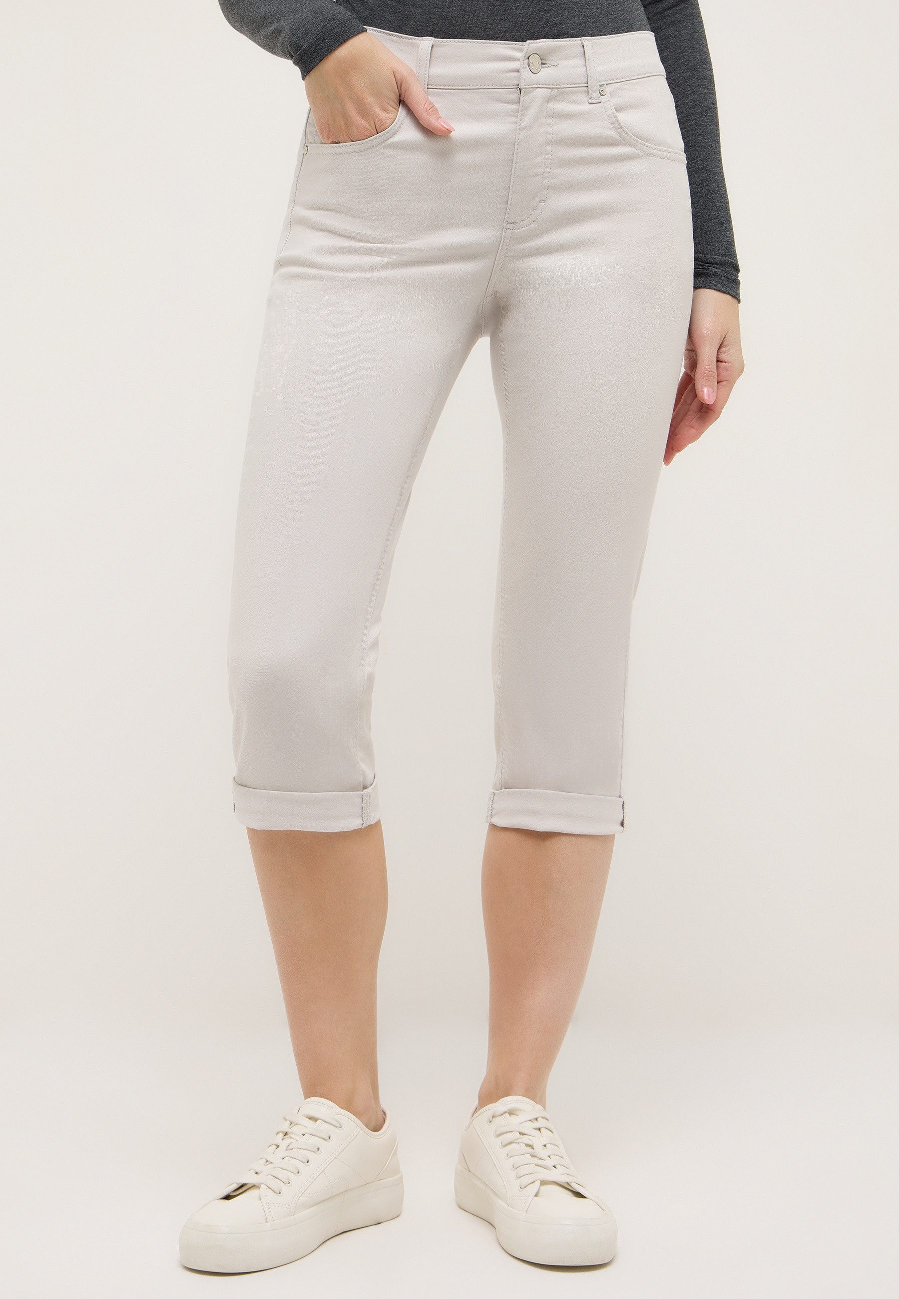ANGELS Caprijeans CICI TURN UP mit Stretch und Aufschlag