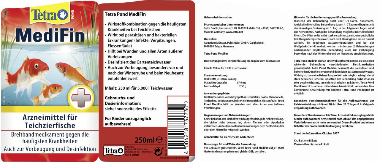 Tetra Teichpflege Tetra Pond MediFin 250 ml günstig online kaufen