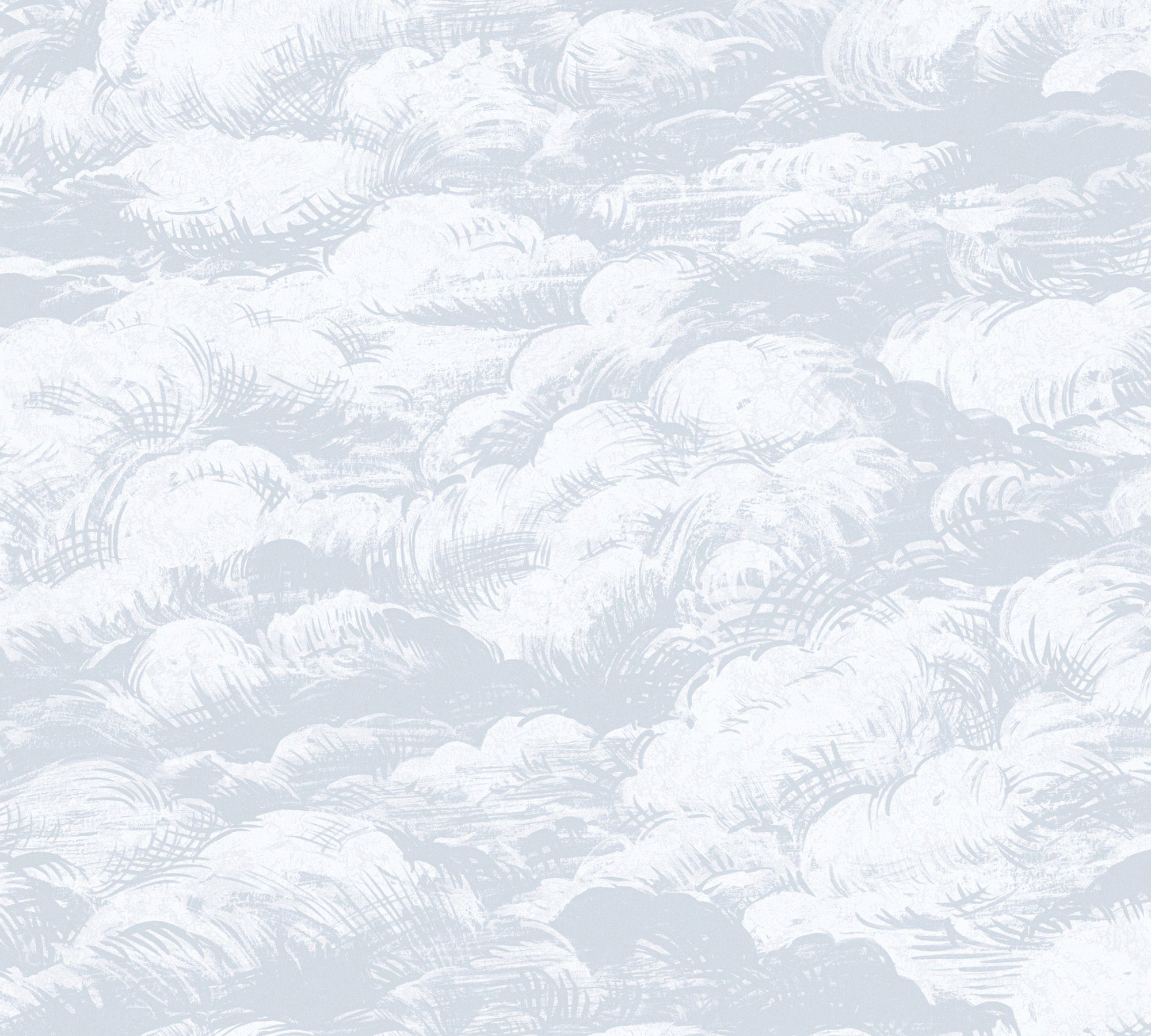 grau/weiß2 Paper Wolken Vliestapete Jungle Chic, glatt, Tapete A.S. Création Architects