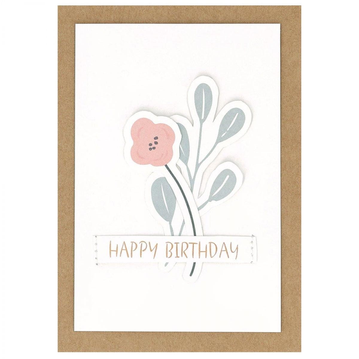 Räder Geburtstagskarten Design Karte Glückwunschkarte Happy Birthday Blümchenkarte
