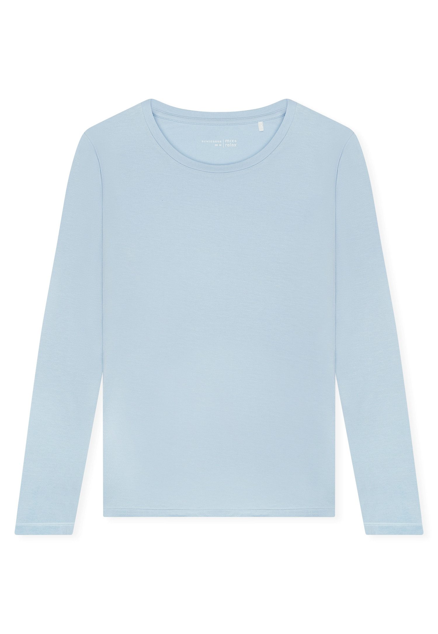 Schiesser Pyjamaoberteil Shirt langarm Rundhals günstig online kaufen