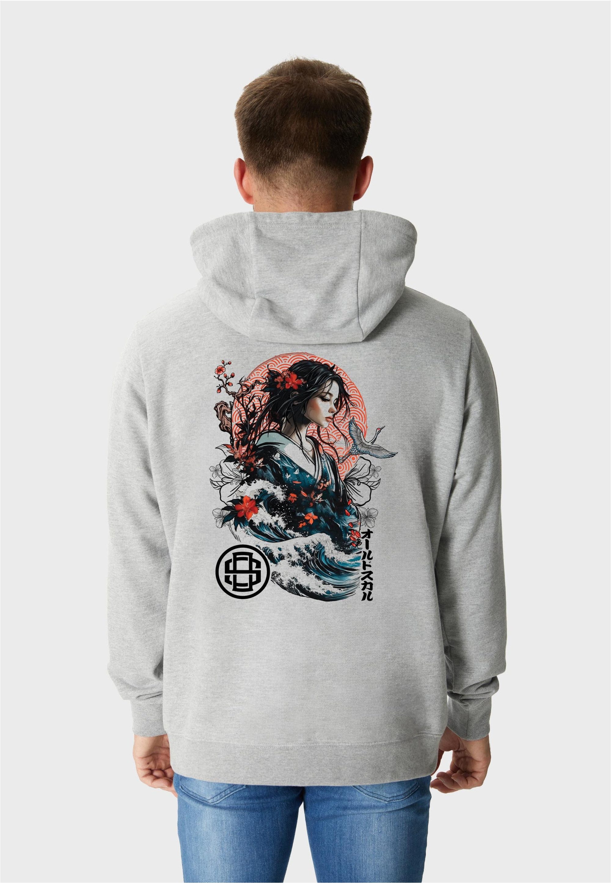 Kapuzensweatshirt Asian Blossom Queen Logo Graphic