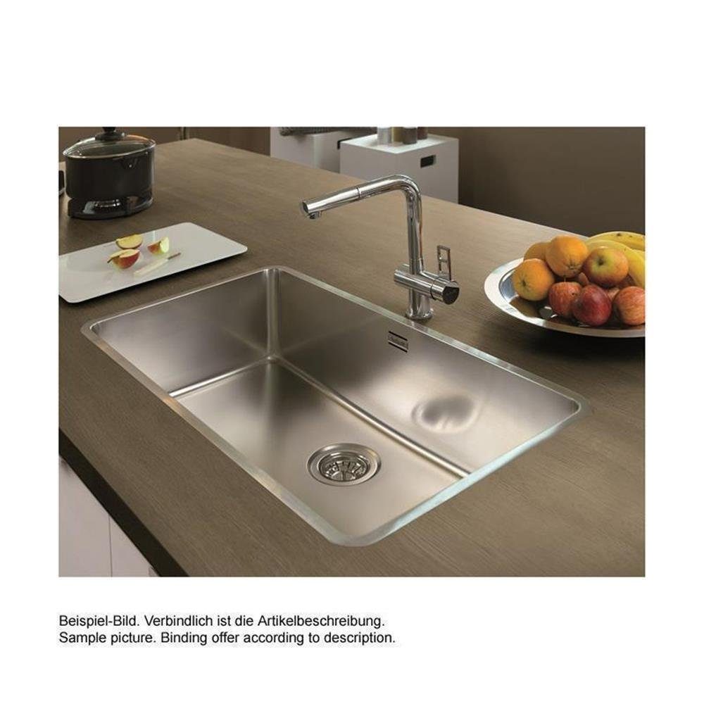 REGINOX Edelstahlspüle Ohio 50 x 40 Edelstahl mit Handbetätigung, 54/44 cm