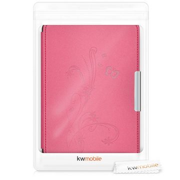 kwmobile E-Reader-Hülle, Hülle für Amazon Kindle Paperwhite - Kunstleder eReader Schutzhülle Cover Case (für Modelle bis 2017) - Ranken Schmetterling Design