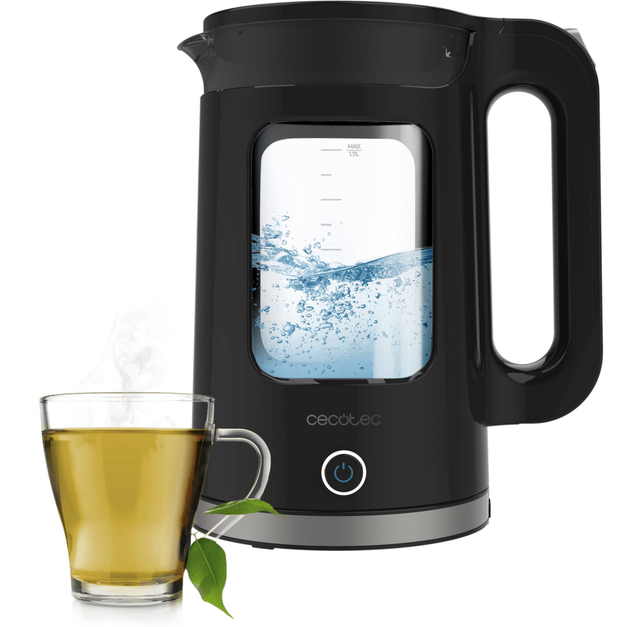 Cecotec Toaster Cecotec Thermosense 330 Glassy, Wasserkocher