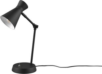 TRIO Leuchten Schreibtischlampe Enzo, Ein-/Ausschalter, ohne Leuchtmittel, warmweiß - kaltweiß, Tischlampe mit Kippschalter, exkl E27 Leuchtmittel (10W), verstellbar