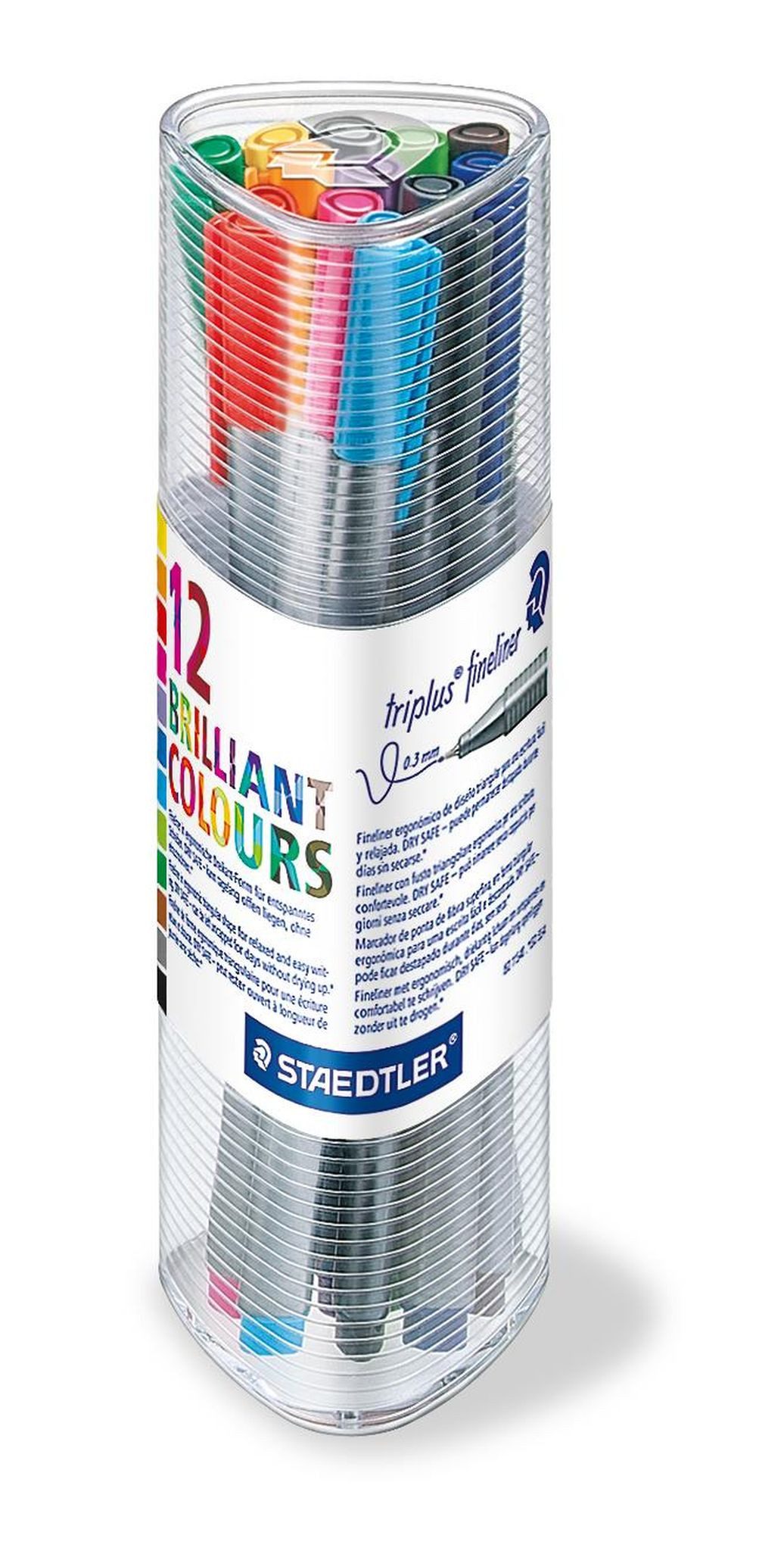 STAEDTLER Malstift Staedtler Fineliner triplus rPP, 12ST