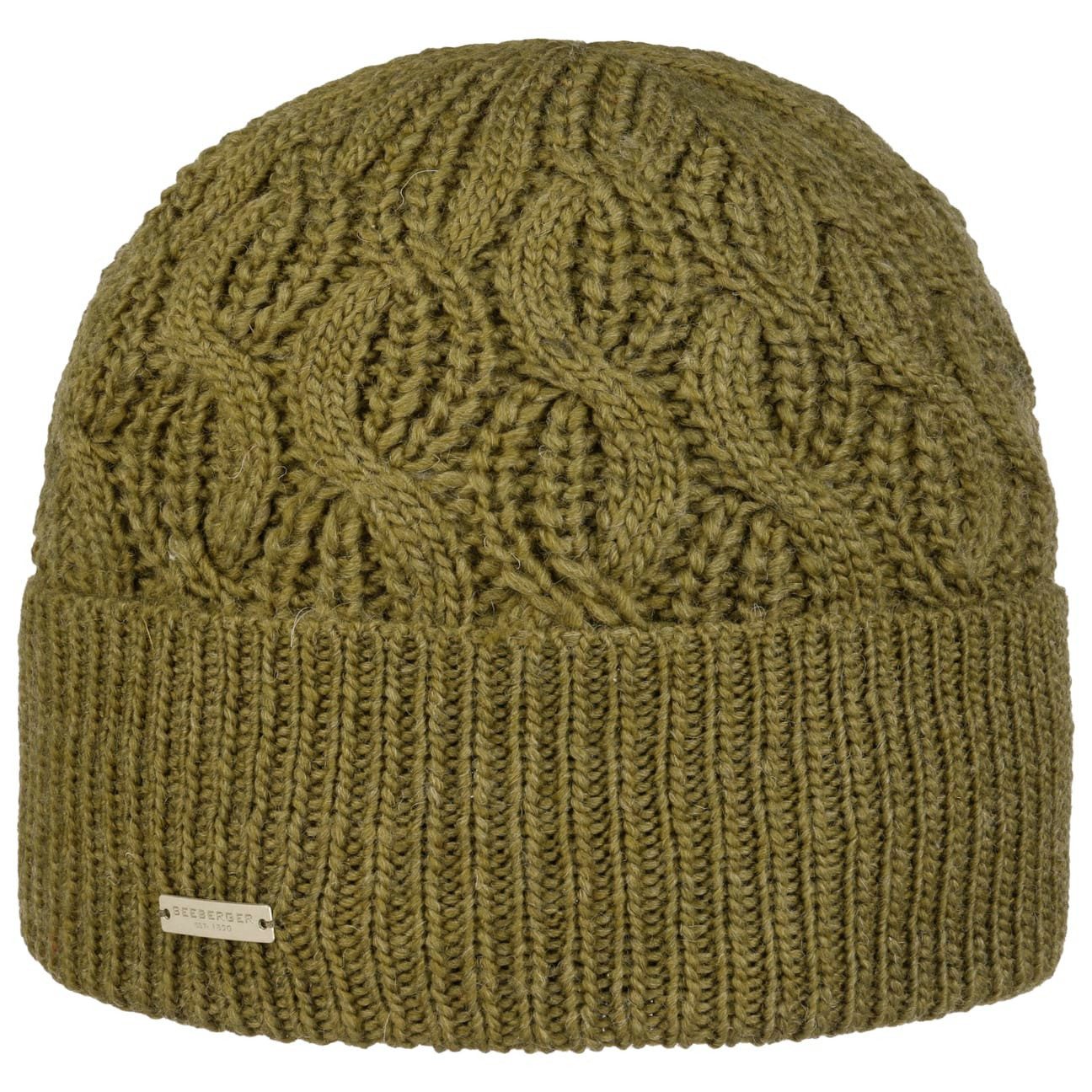 Seeberger Beanie (1-St) Strickmütze mit Umschlag
