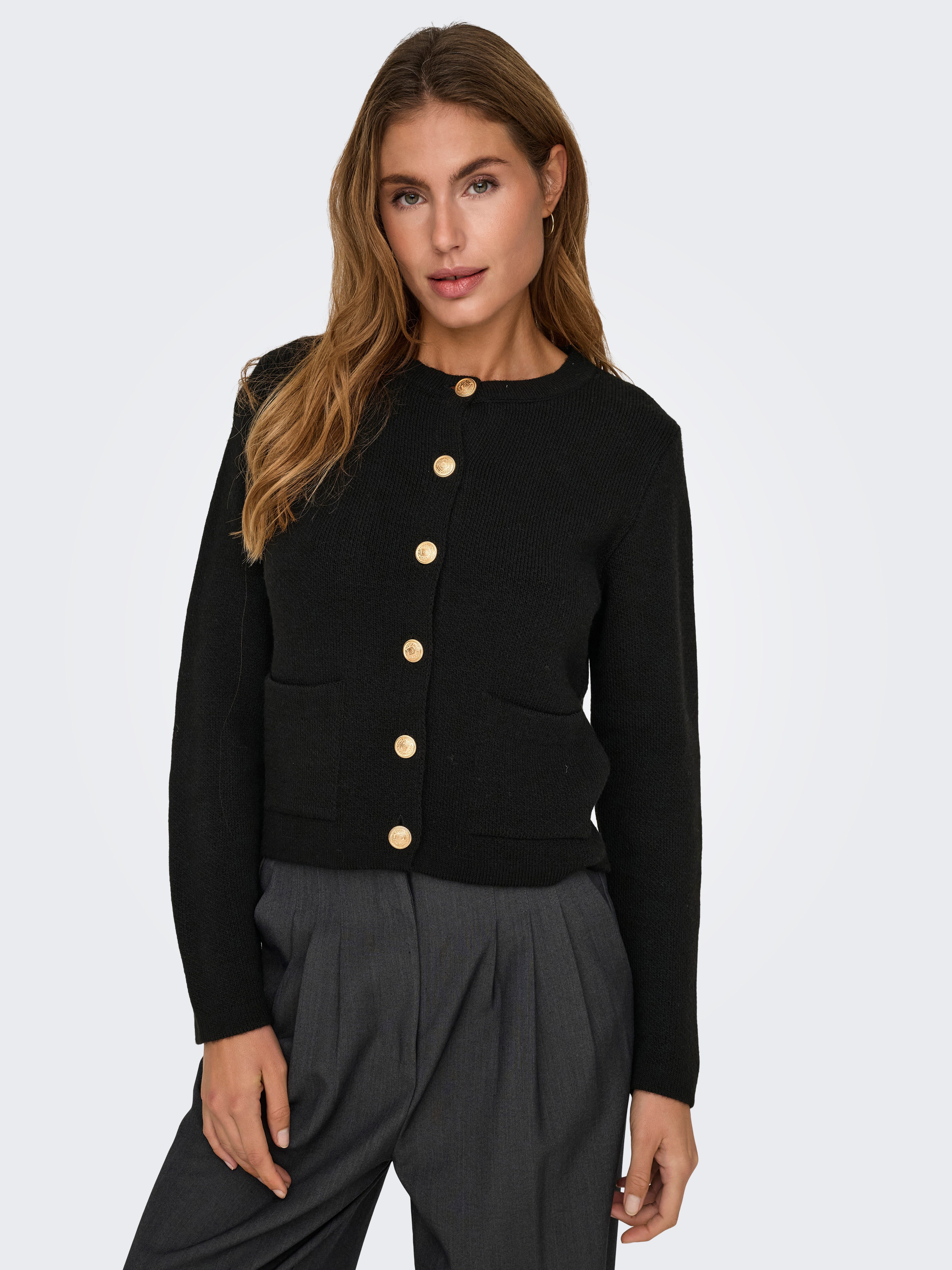 JDY Strickjacke JDYKIM L/S ON BUTTON günstig online kaufen