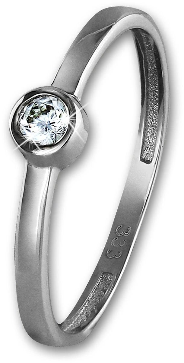 GoldDream Goldring GDR509JX GoldDream Weißgold Damenring Stein 8Kt (Fingerring), Damen Ring Stein aus 333 Weißgold - 8 Karat, Farbe: silber, weiß