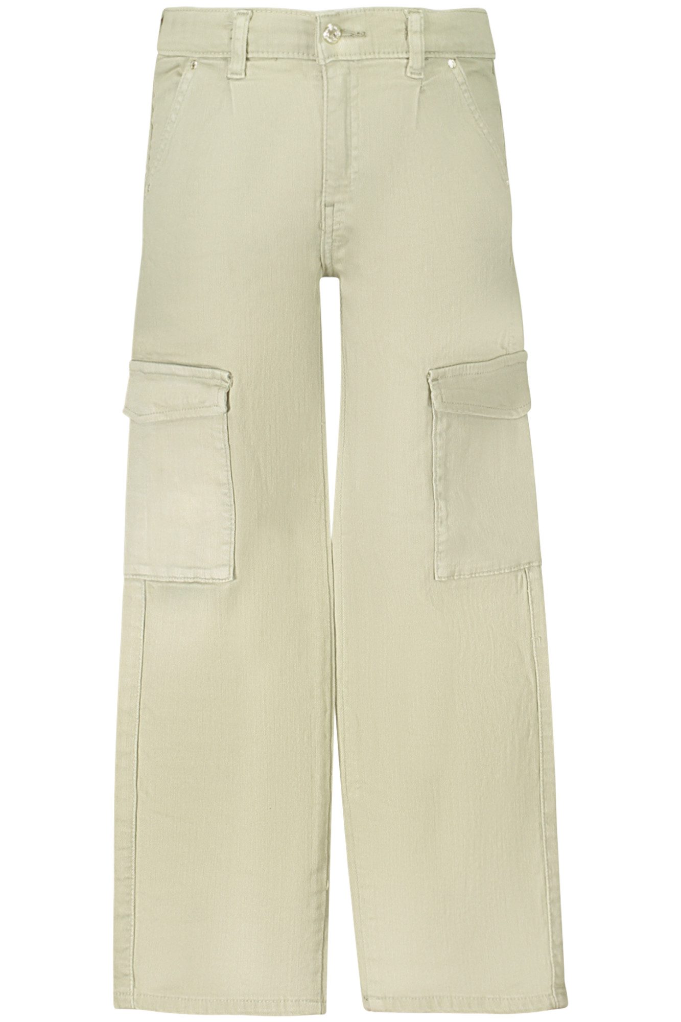 GUESS JEANS 5-Pocket-Hose Mädchenhose Grün: Verstellbarer Bund, 6 Taschen, Strass, Logo