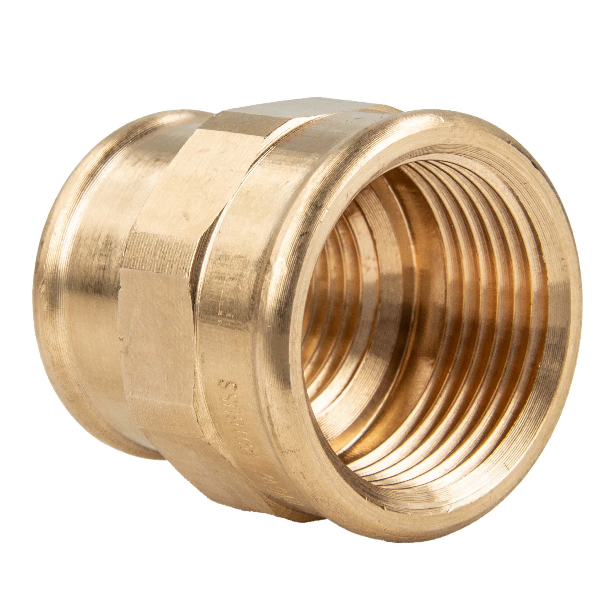 Viega Gewindefitting Rotguss Reduziermuffe IG/IG Typ 3240 DVGW, 1/2 x 3/8 Zoll