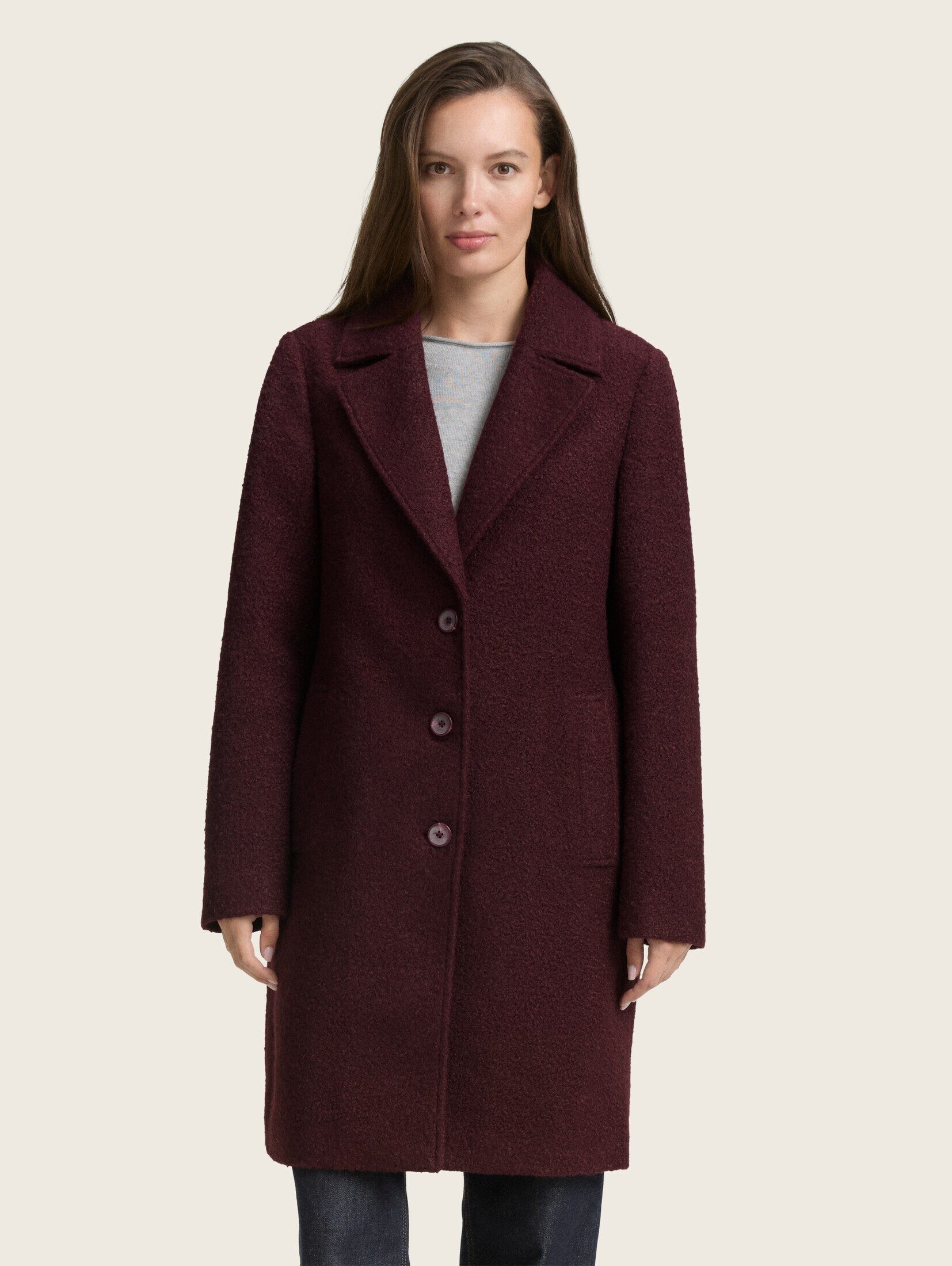 TOM TAILOR Kurzmantel Jacken Bouclé Mantel günstig online kaufen