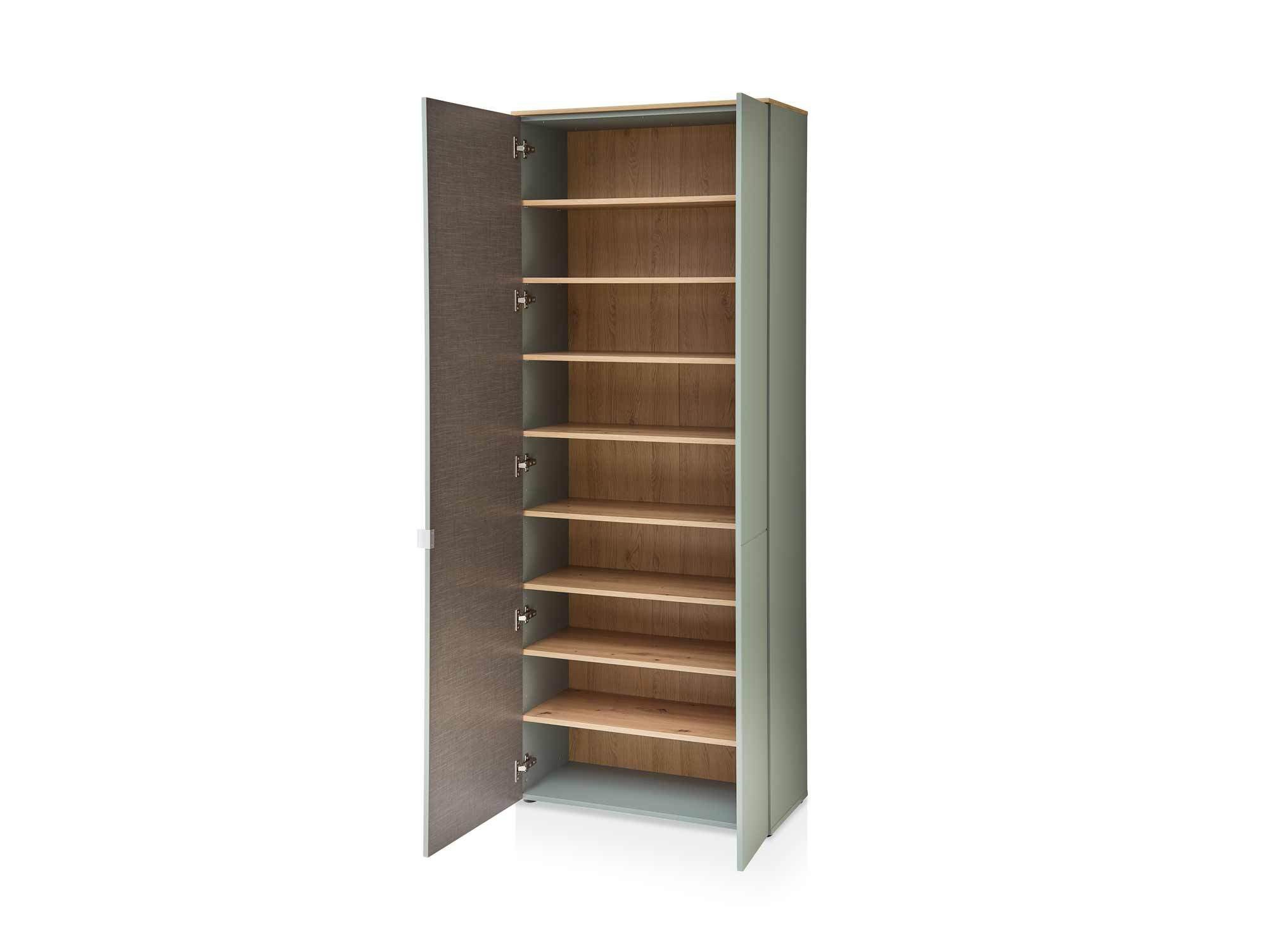Moebel-Eins Schuhschrank BAJA Schuhschrank groß, Material MDF, schilf/Artisan Eiche Nachbildung