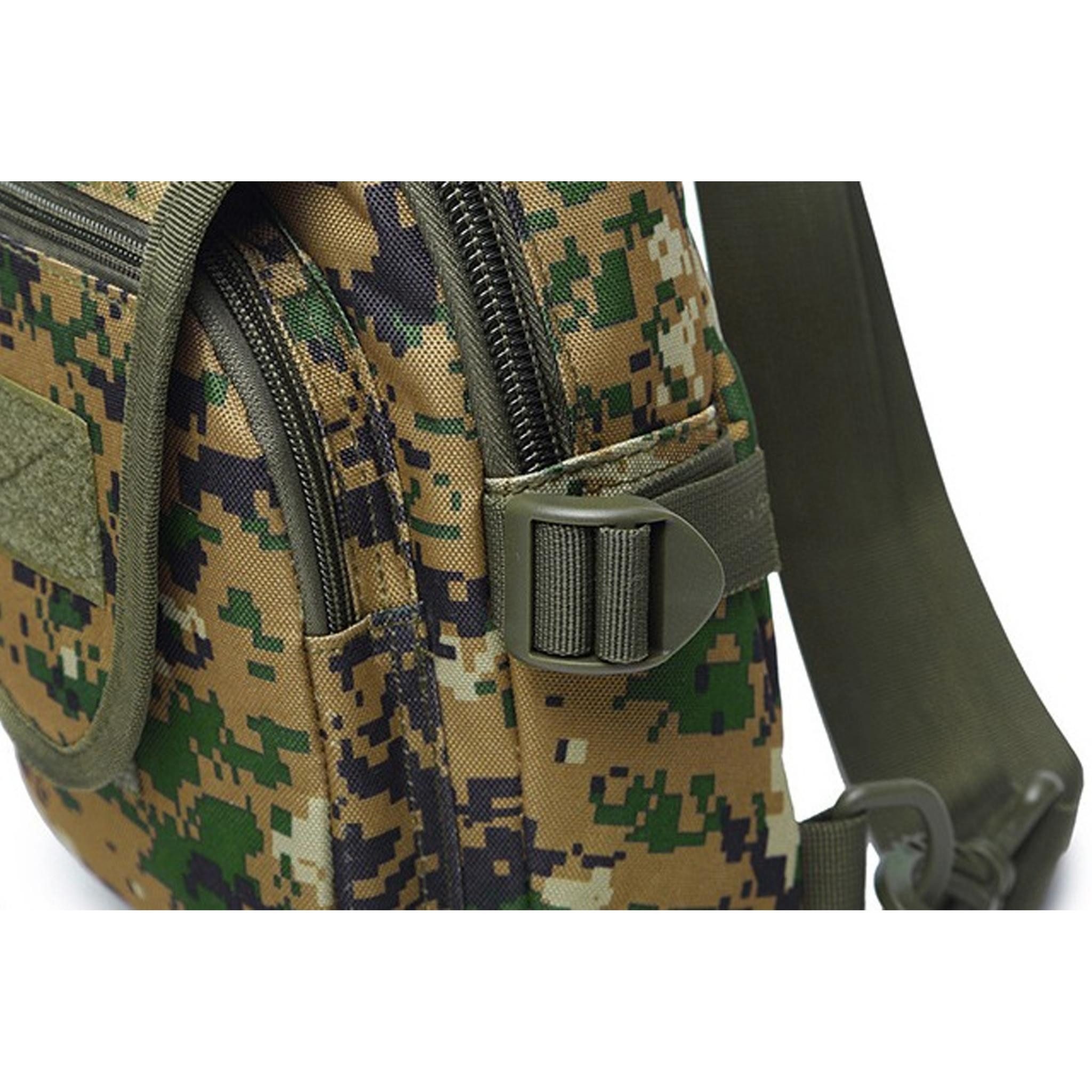 LA CUTE Umhängetasche Taktischer Umhängetasche Rucksack Tarngrün, Universell, Wasserdicht (Einzelstück, 1 x Taktischer Umhängetasche, strapazierfähig, wasserdicht, Tarngrün), Robustes Oxford-Nylon wasserdicht ergonomisch geräumig multifunktional