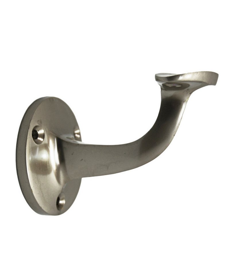 Thumbnail - Brüstungsgeländer Handlaufhalter HLH 4561 Nickelmatt gewölbte Auflage, 7.8 cm Länge, 5.1 cm Höhe, 1-tlg., gewölbte Aufla...