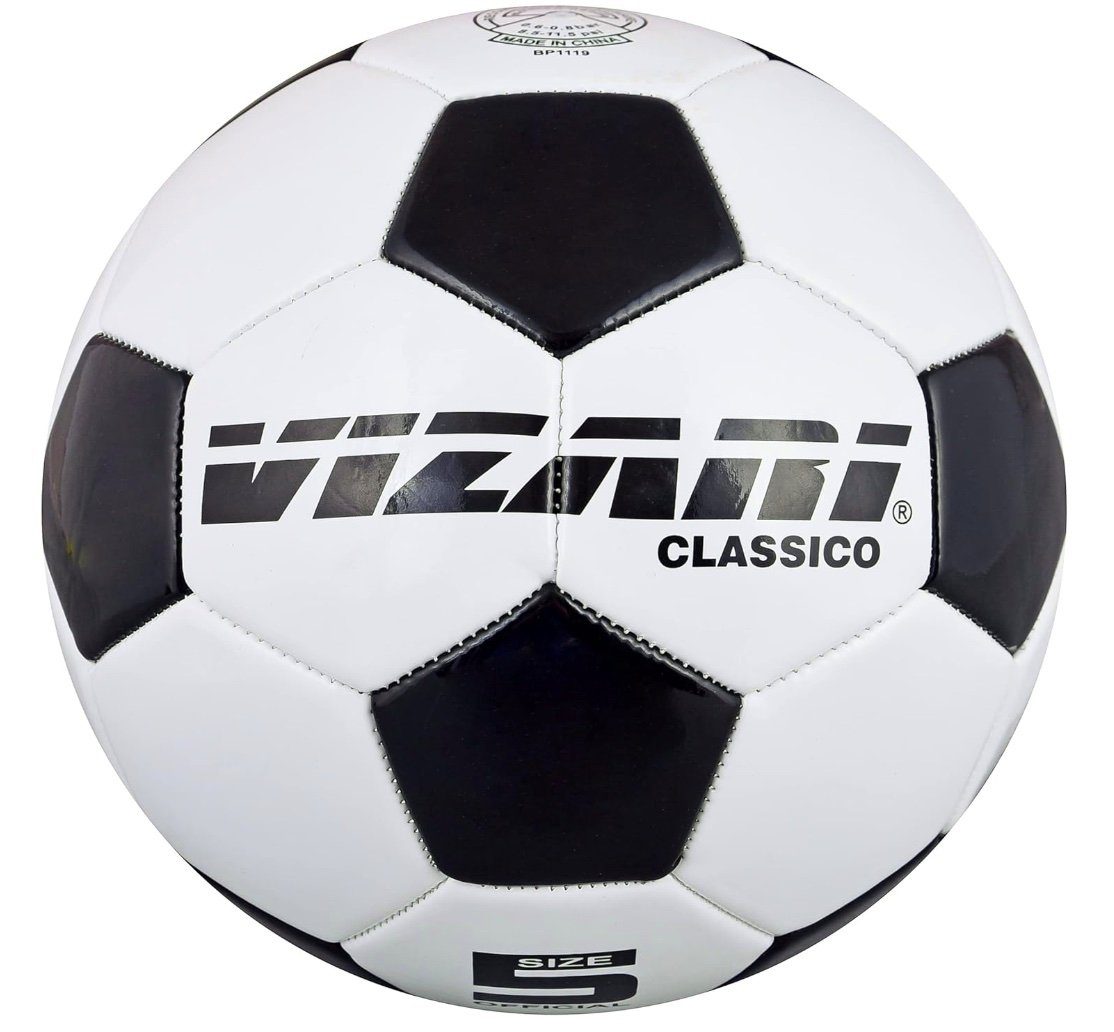 VIZARI Fußball CLASSICO Ball WHT/BLK 5