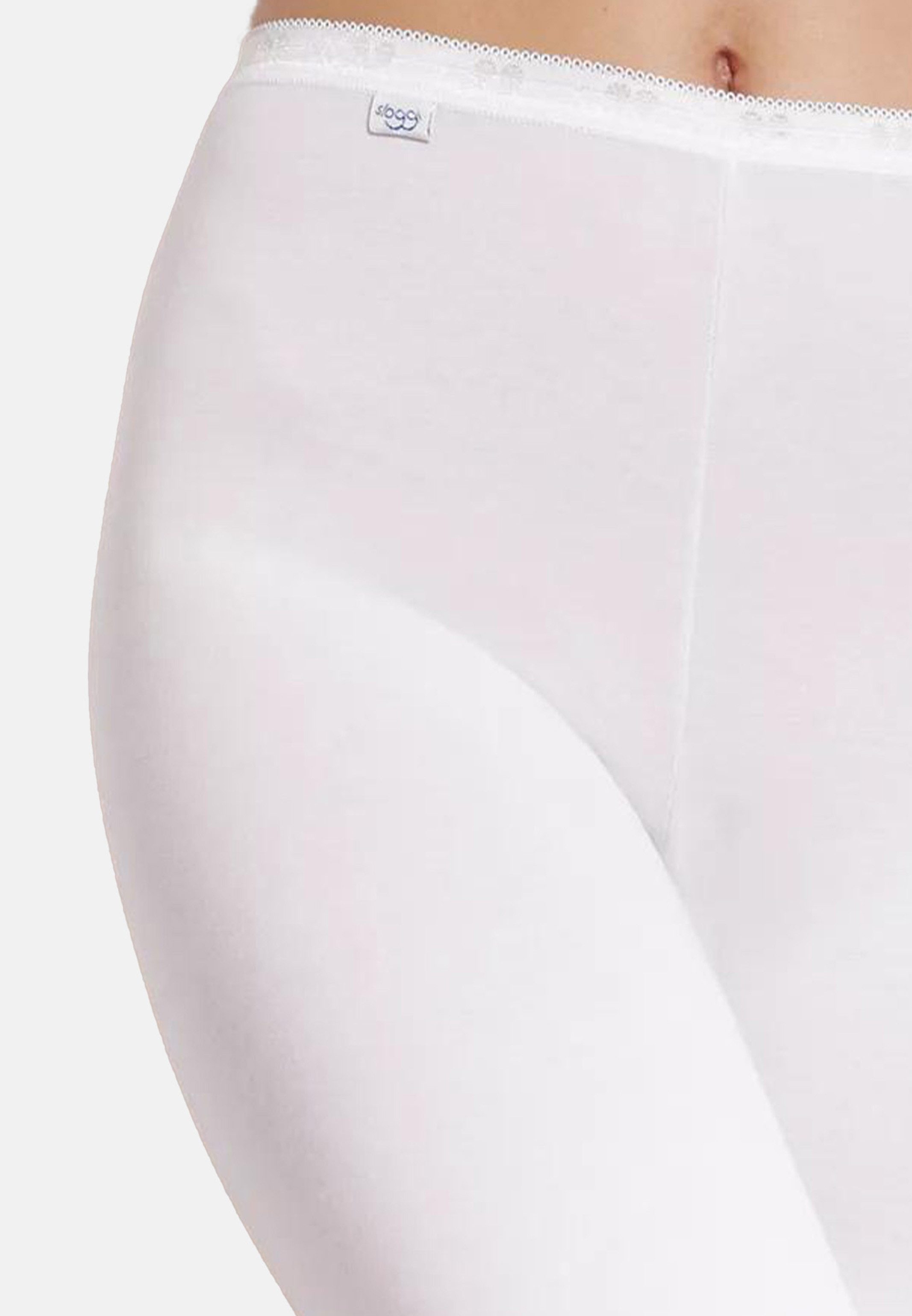 sloggi Panty 4er Pack sloggi Basic+ (Spar-Set, 4-St) Langbein Schlüpfer - Baumwolle - Atmungsaktiv