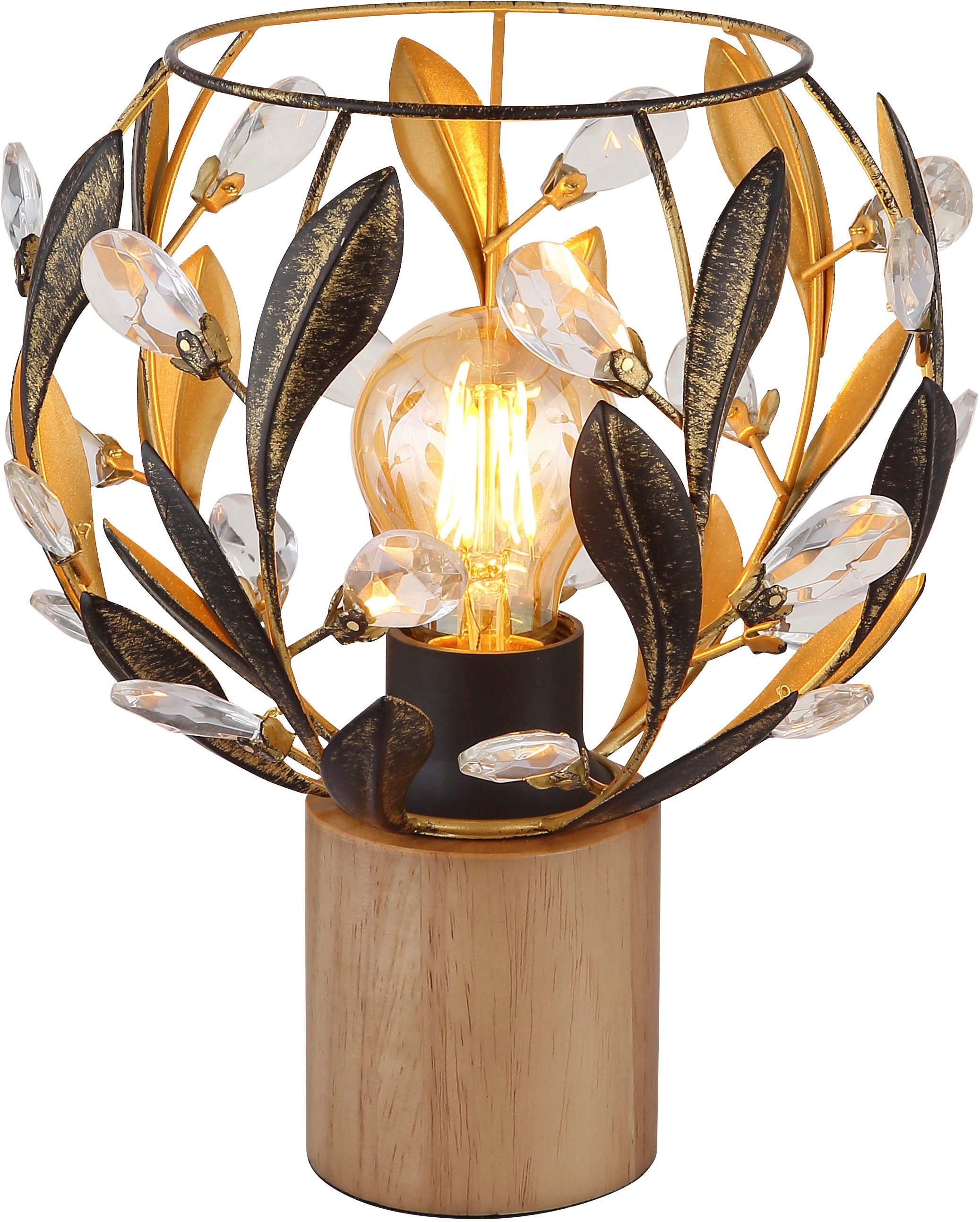 GLOBO LIGHTING Tischleuchte MIKA, ohne Leuchtmittel, Tischlampe Nachttischlampe Deko-Tischleuchte Schlafzimmer