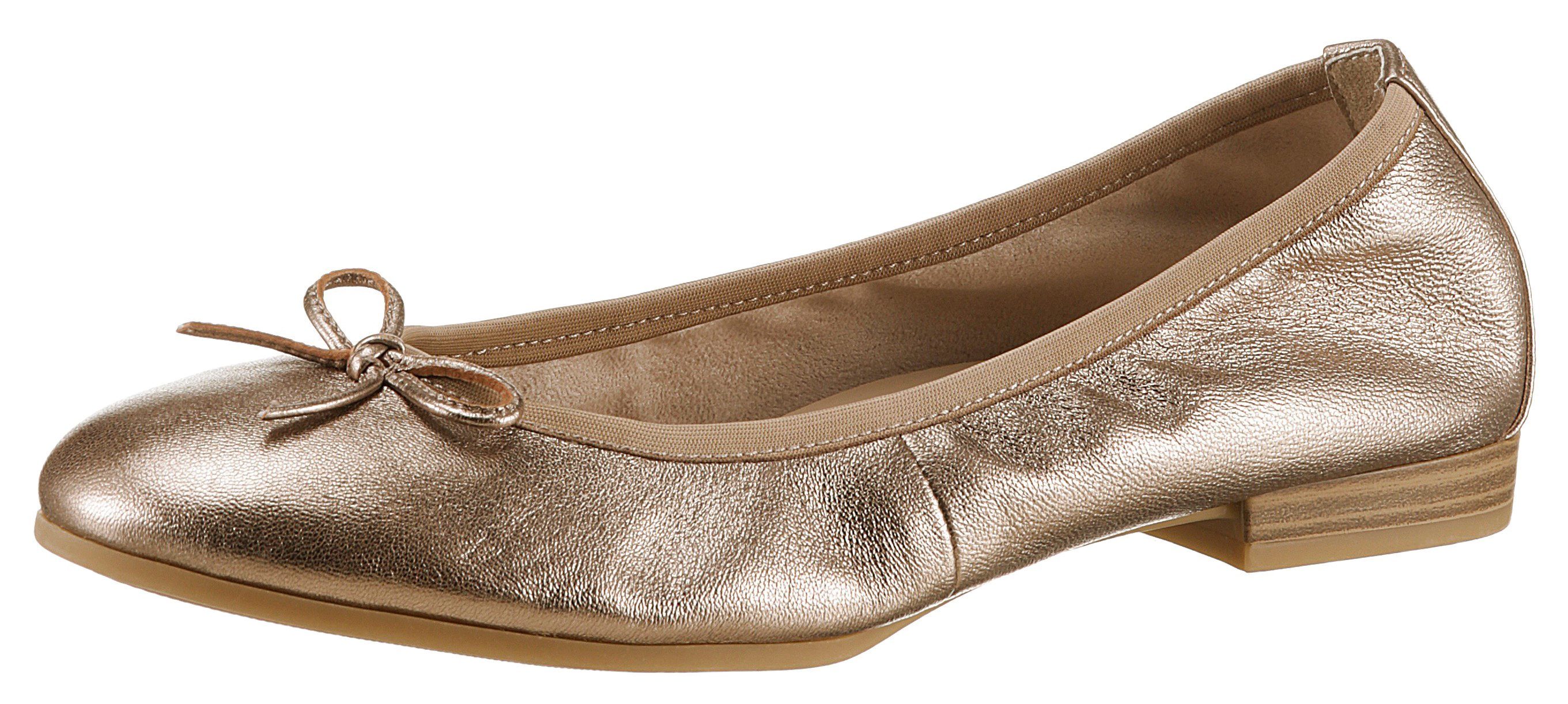 Tamaris Ballerina mit Metallic-Schimmer schönem