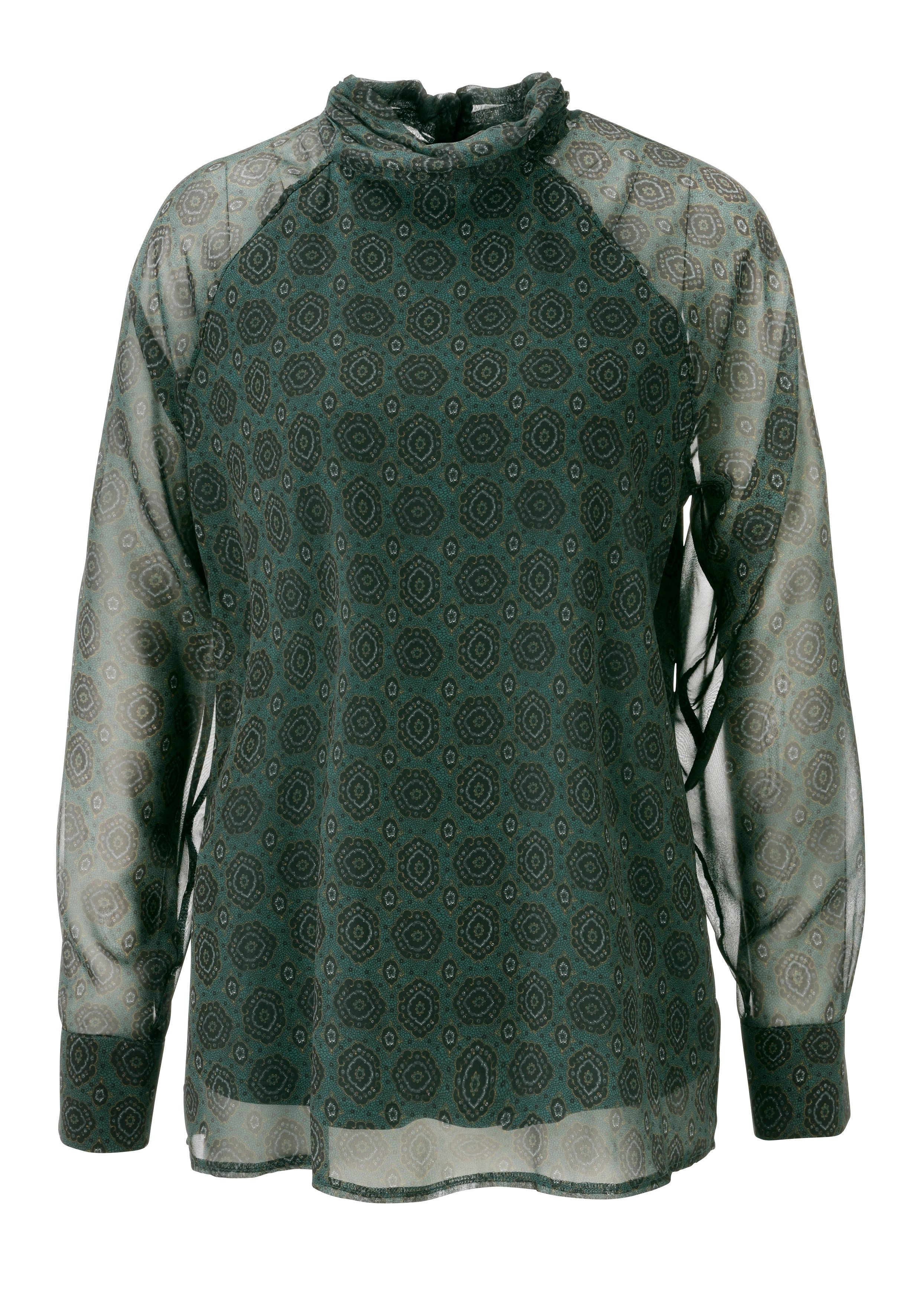 Aniston SELECTED Chiffonbluse hinten im Nacken mit zwei Knöpfen zu schließen - NEUE KOLLEKTION – Bild 5 von 5