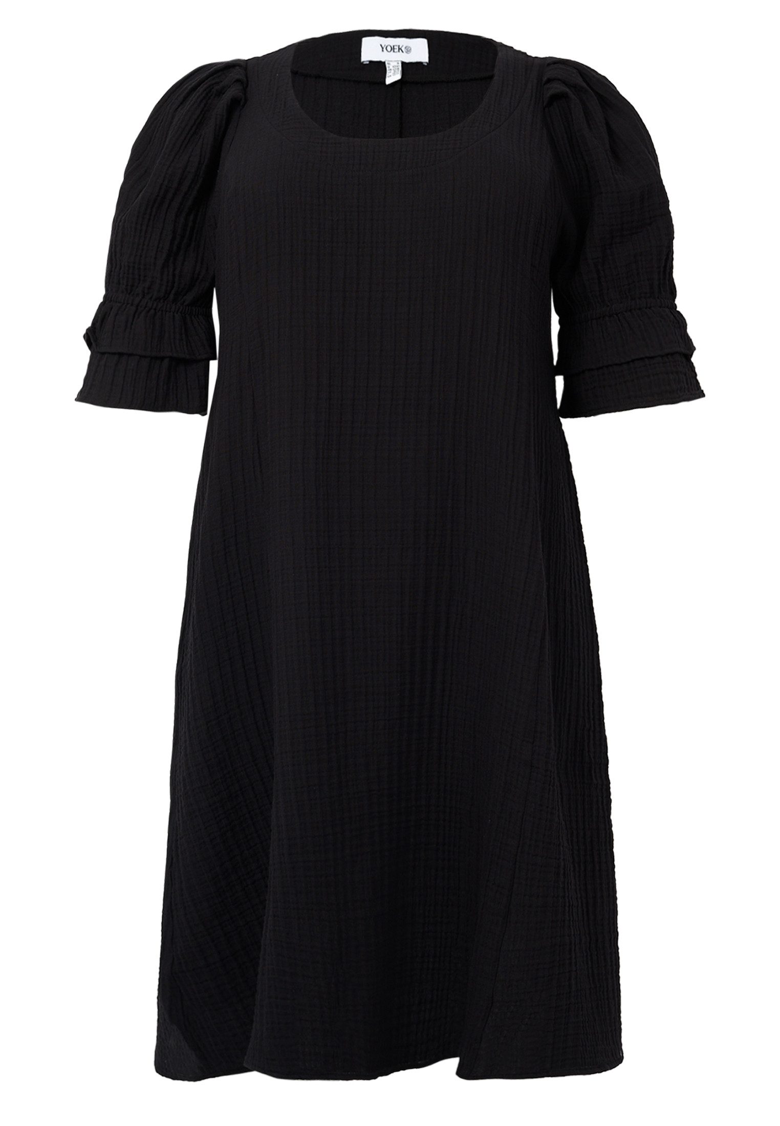 YOEK A-Linien-Kleid Damen Kleid mit kurzarm günstig online kaufen