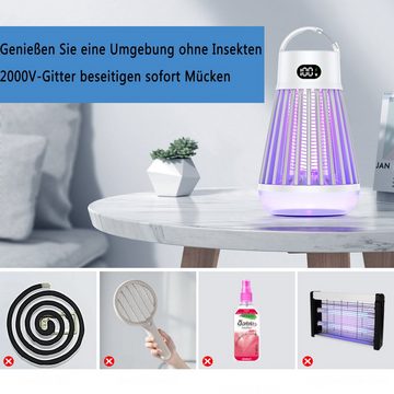 Dedom Insektenvernichter Insektenlampen,Mückenvernichter-Lampe,Schock-Mückenvernichter, Moskitofanglampe und Nachtlicht 2 in 1