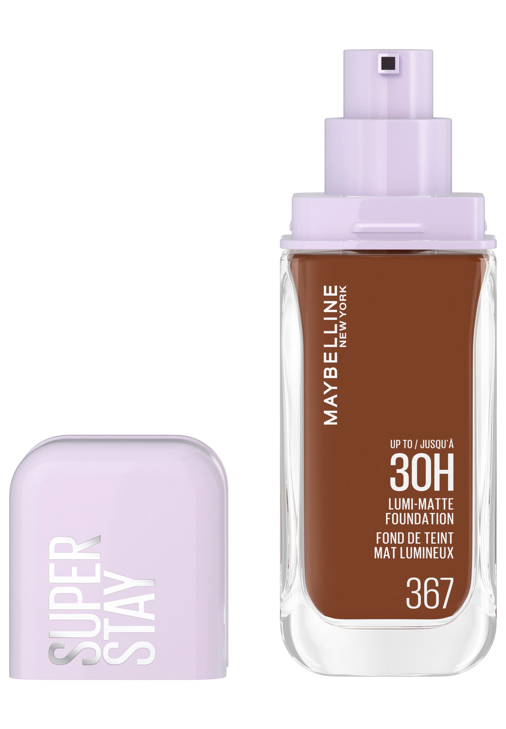MAYBELLINE NEW YORK Foundation SUPER STAY LUMI MATTE FOUNDATION, mittlere bis hohe Deckkraft, ultra-frisches mattes Finish