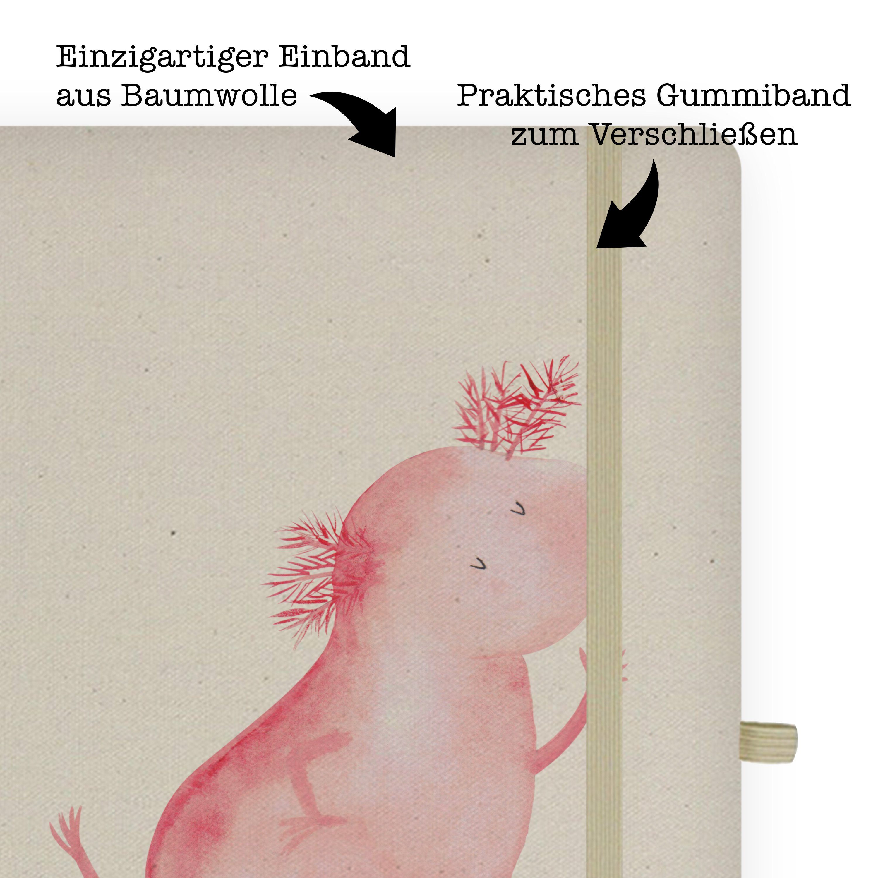 Panda tanzt Notizbuch & Transparent Geschenk, Mrs. Mrs. Schreibheft, - Panda Freundin, - Mr. & Axolotl beste Mr.