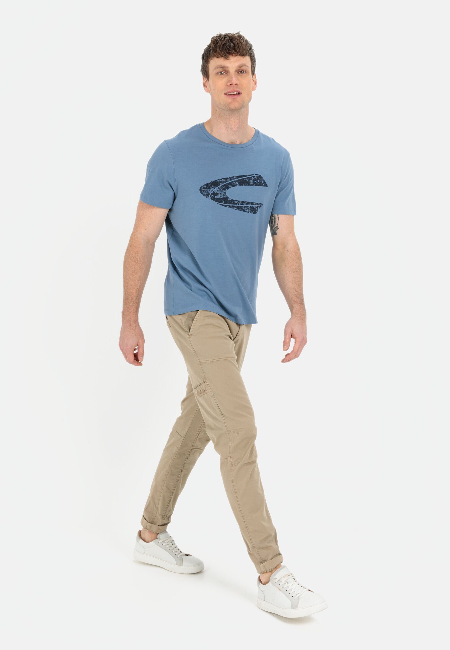 camel active Print-Shirt aus nachhaltigem Organic Cotton Kurzarm – Bild 3 von 5