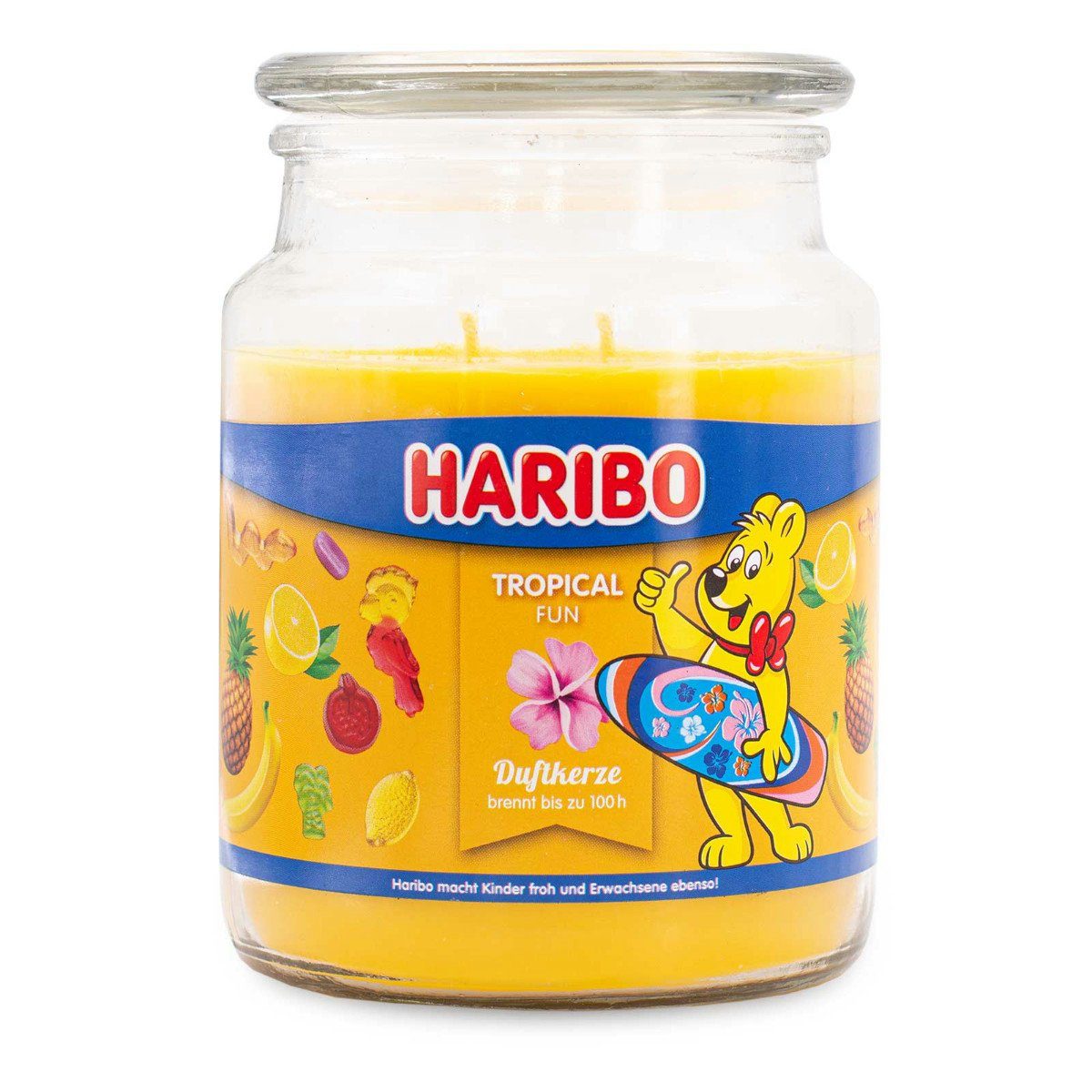 HARIBO Duftkerze Duftkerze Haribo Tropical Fun - 510g (Einzelartikel)