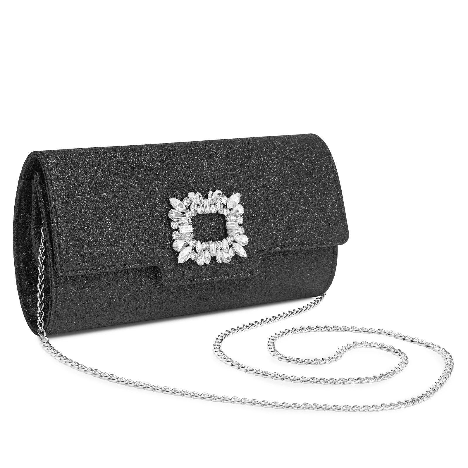 Miss Lulu Clutch Damen, Elegante Abendtasche mit Kette