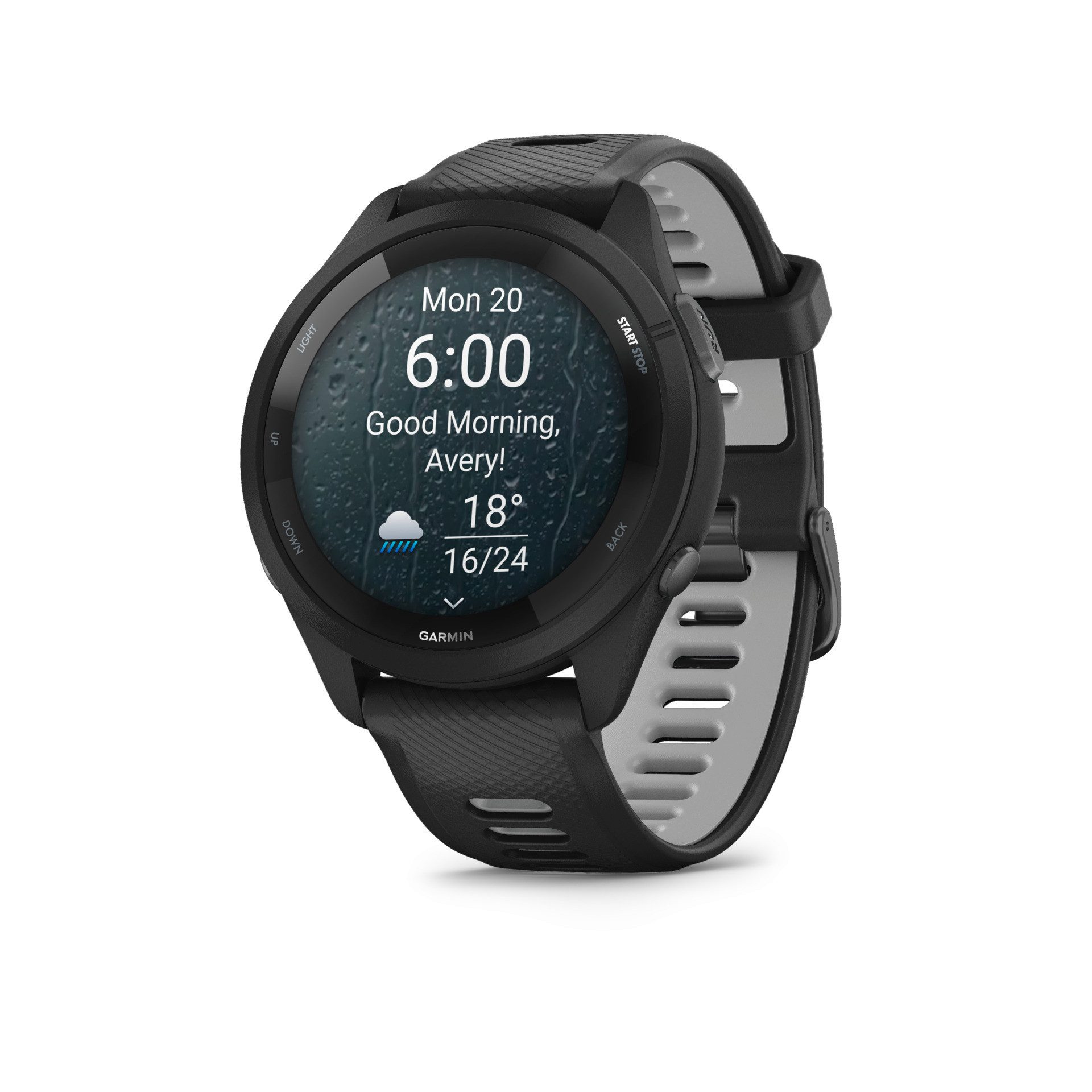 Garmin FORERUNNER 265 mit Silikon-Armband 22 mm Smartwatch
