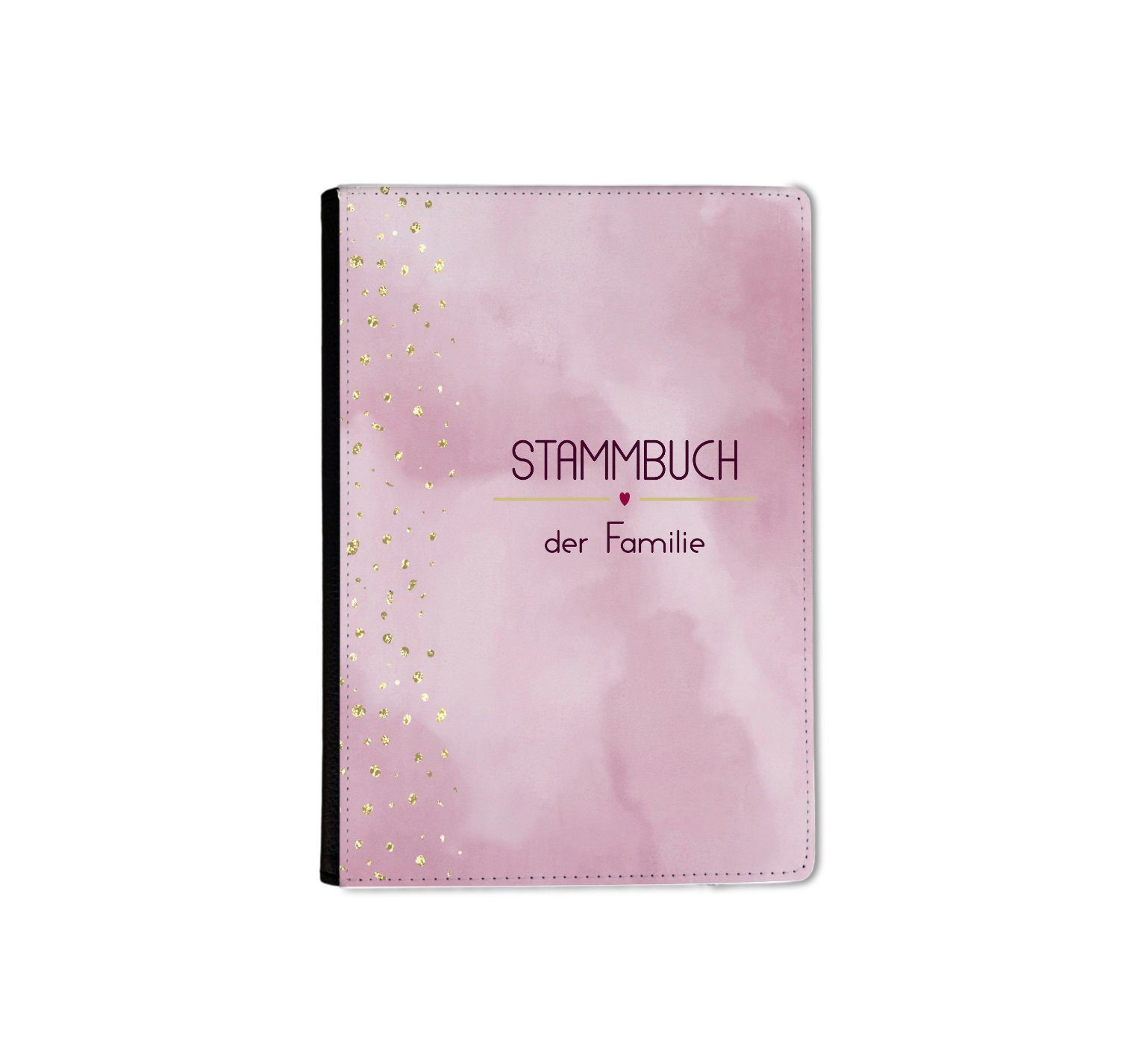 Stammbuch Notizbuch Rosa Glitter A5 CreaDesign