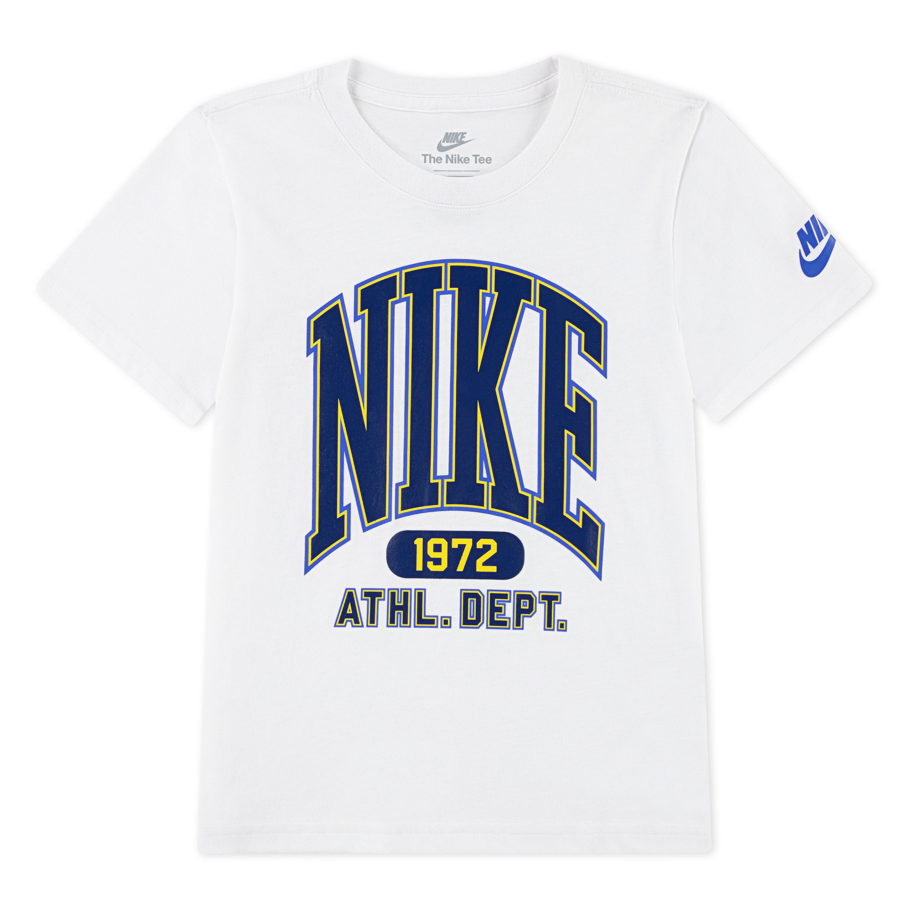 Nike Sportswear T-Shirt NKB GIANT VARSITY TEE für Kinder, aus Baumwolle und Polyester