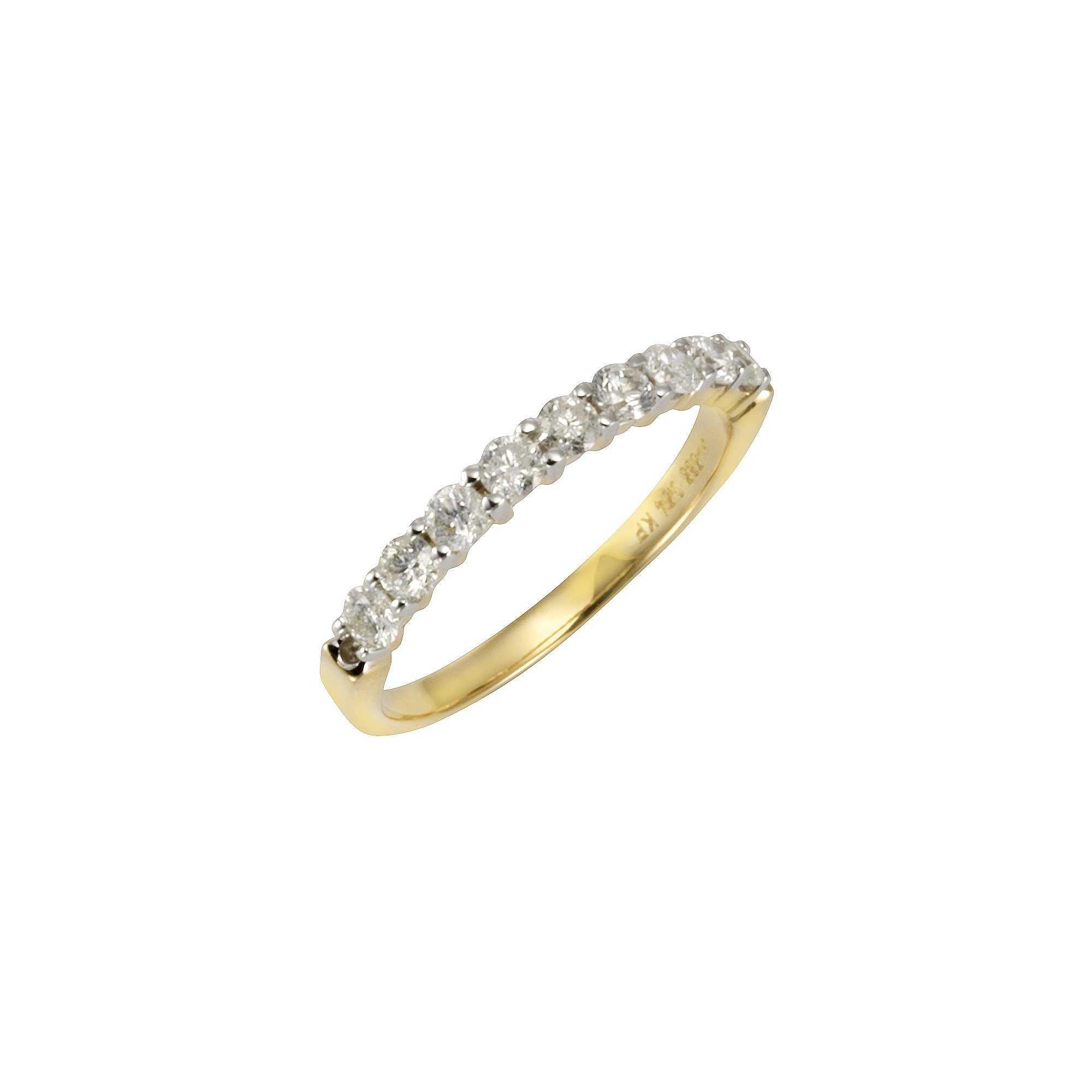 Diamonds by Ellen K. Fingerring 585 Gold 9 Brillanten=0,52ct.