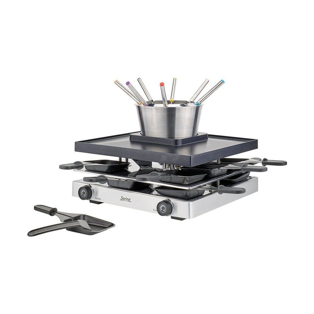 Spring Fondue Raclette/Fondue für 8 31x34x17 cm Classic edelstahl