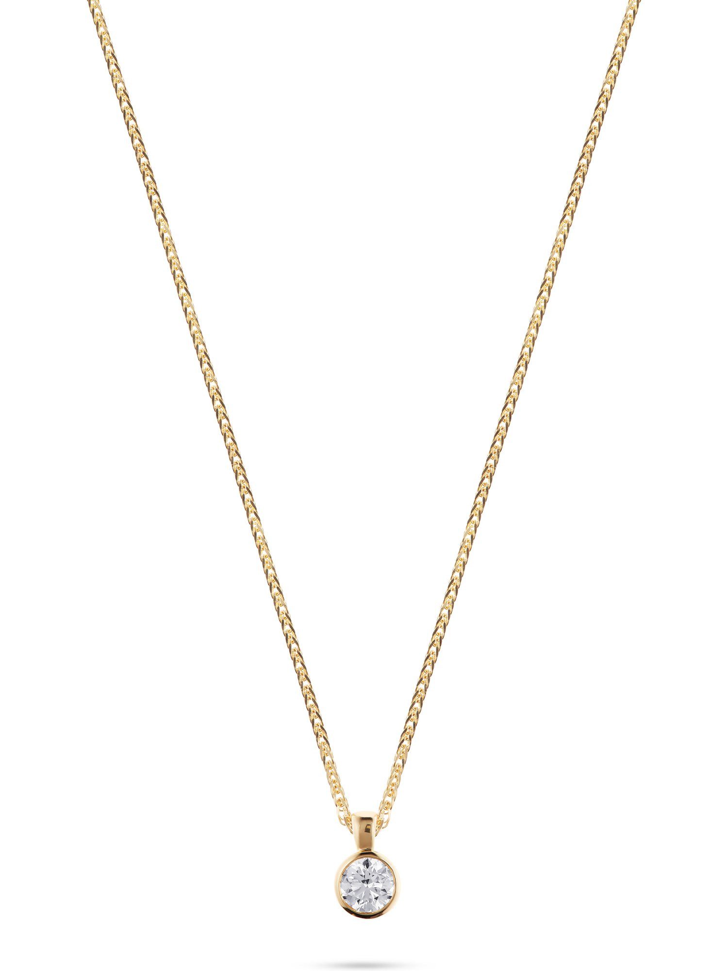 Collier CHRIST Damen-Kette 585er Gelbgold 1 Diamant