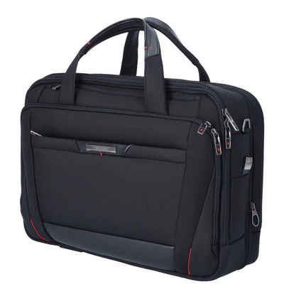 Umhängetasche Samsonite Laptop Bailhandle 17.3" EXP Pro-DLX 5 black (Stück, 1-tlg., Stück), Reißverschluss