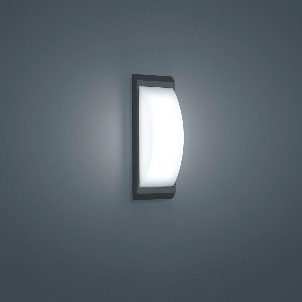 click-licht LED Außen-Wandleuchte Leuchtmittel 500lm keine Angabe, Outdoor-Leuchte Aussenlampe, Ja, LED in Aussenwandleuchte, 10W warmweiss, Wandleuchte enthalten: IP54, graphit fest Kapo verbaut, LED
