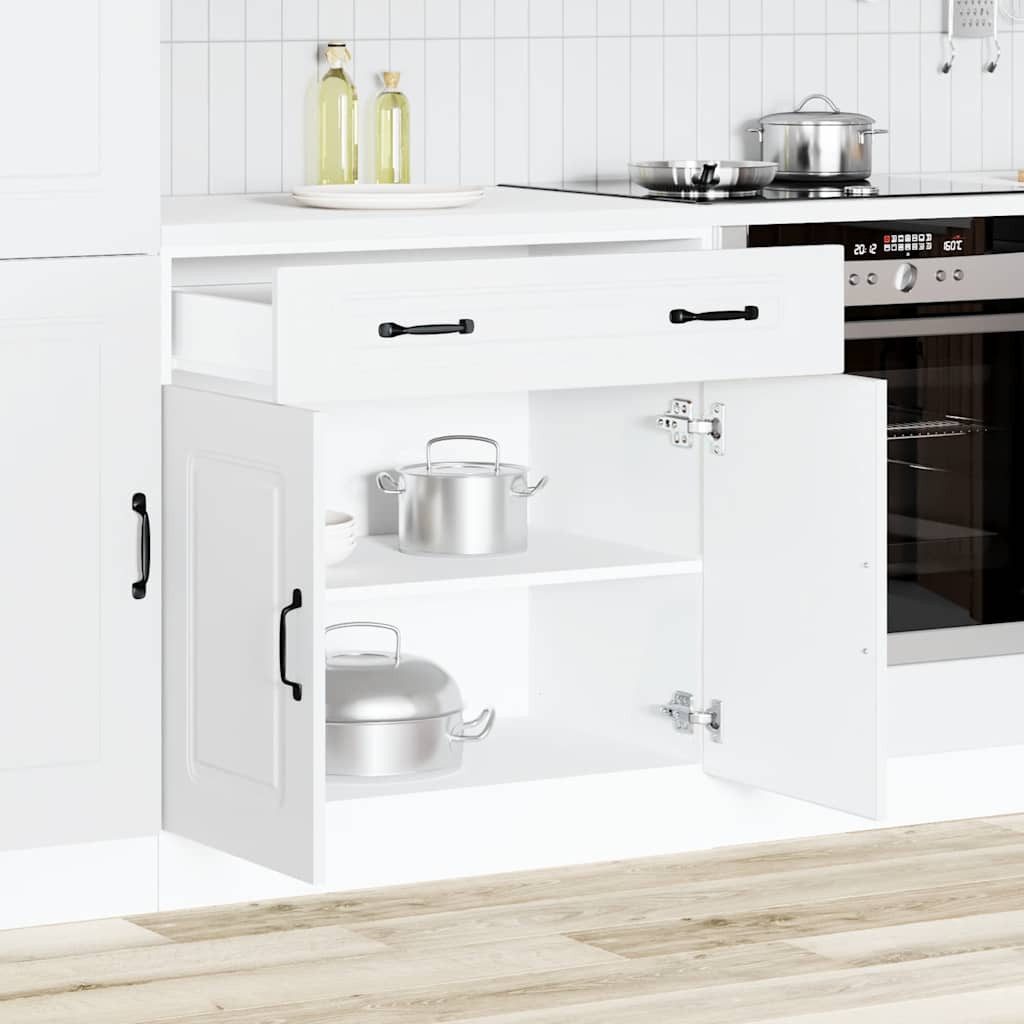 vidaXL Schrankmodule Küchenunterschrank Kalmar Weiß Holzwerkstoff