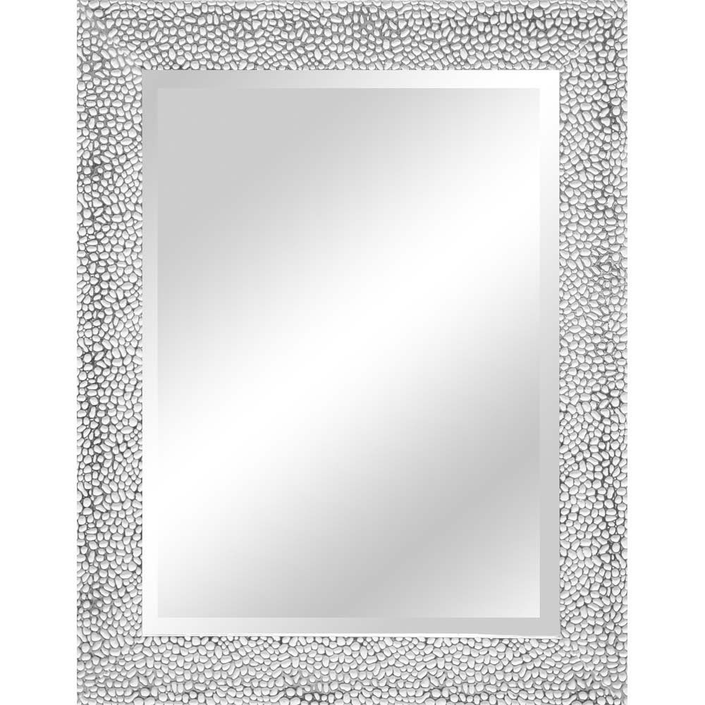 Spiegel, Rahmenspiegel Wandspiegel Silber Facette inkl