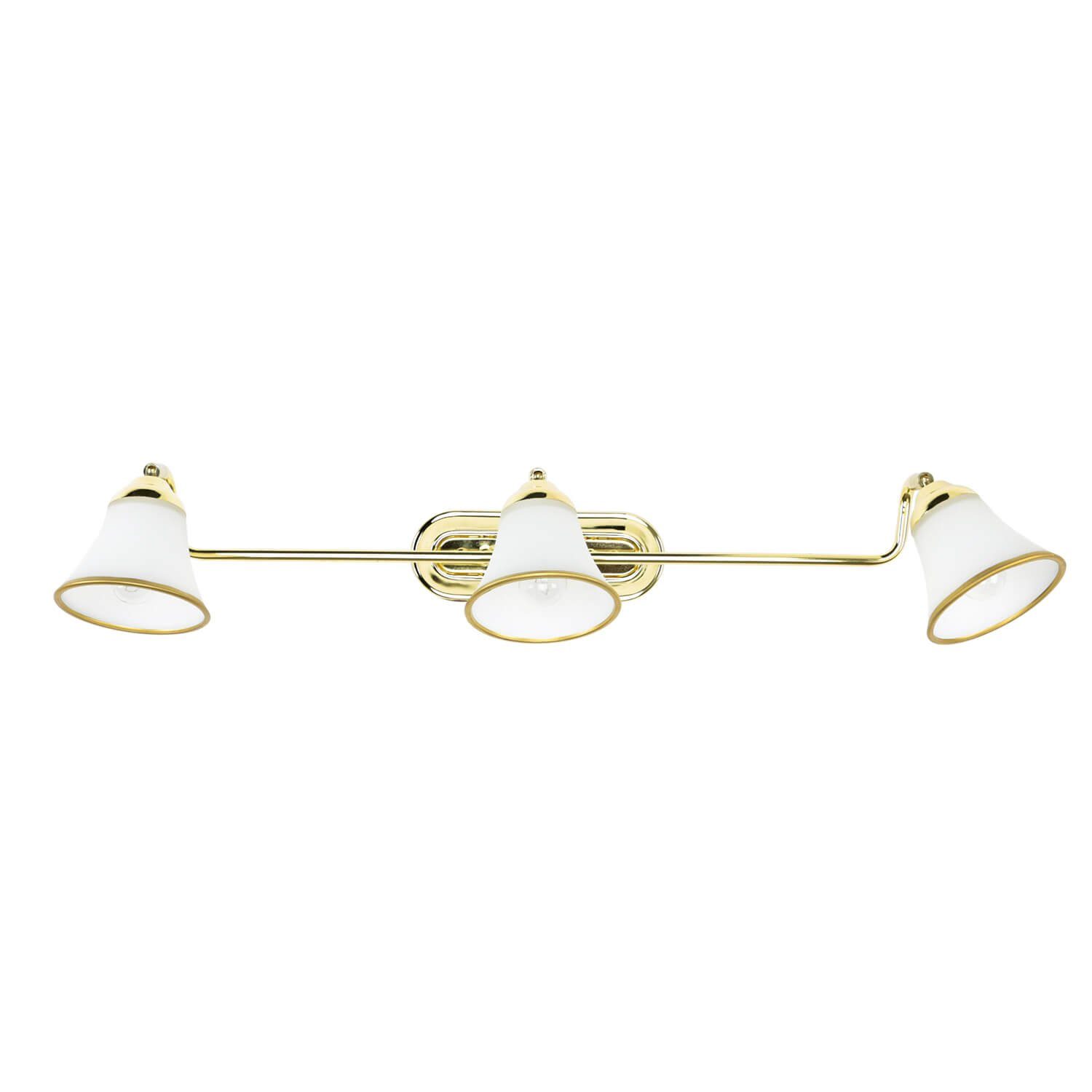 Licht-Erlebnisse Wandleuchte GRANDO, ohne Leuchtmittel, Badleuchte in Gold mit Schalter