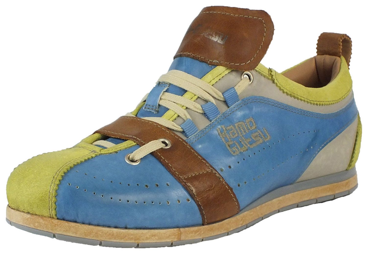 Kamo-Gutsu Herren Leder Sneaker Sneaker Wechselfussbett