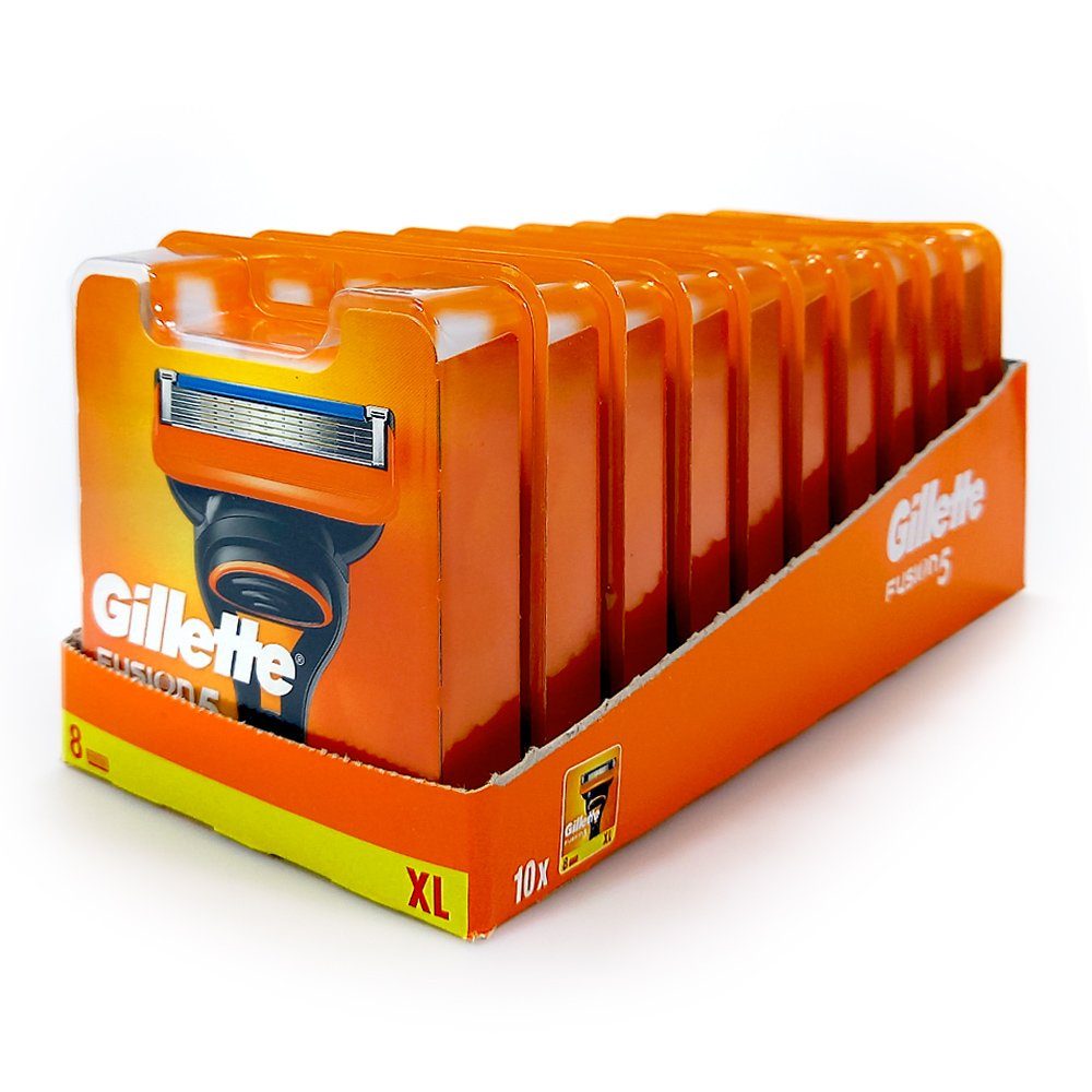 Gillette Rasierklingen Gillette Fusion 5 Rasierklingen, 8er Pack x 10 | Rasierklingen
